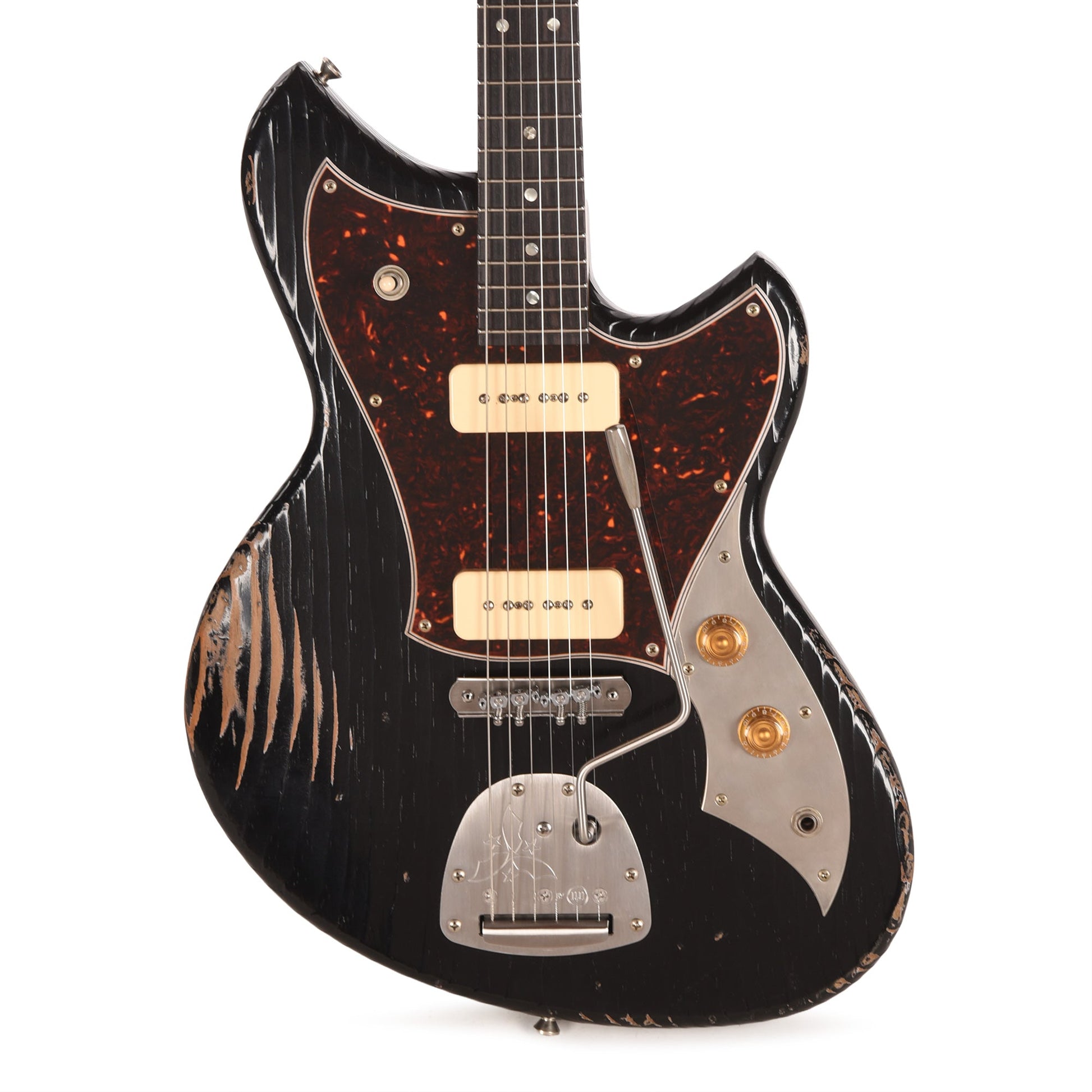 Novo Serus J Bull Black Medium Distress w/ Fralin P-90 Pickups