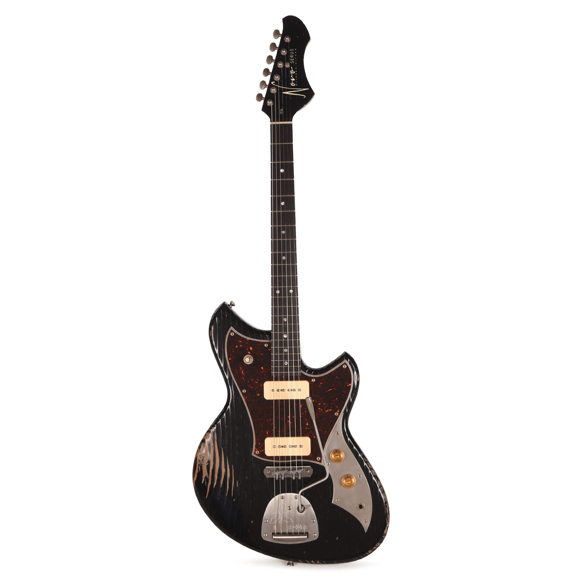 Novo Serus J Bull Black Medium Distress w/ Fralin P-90 Pickups