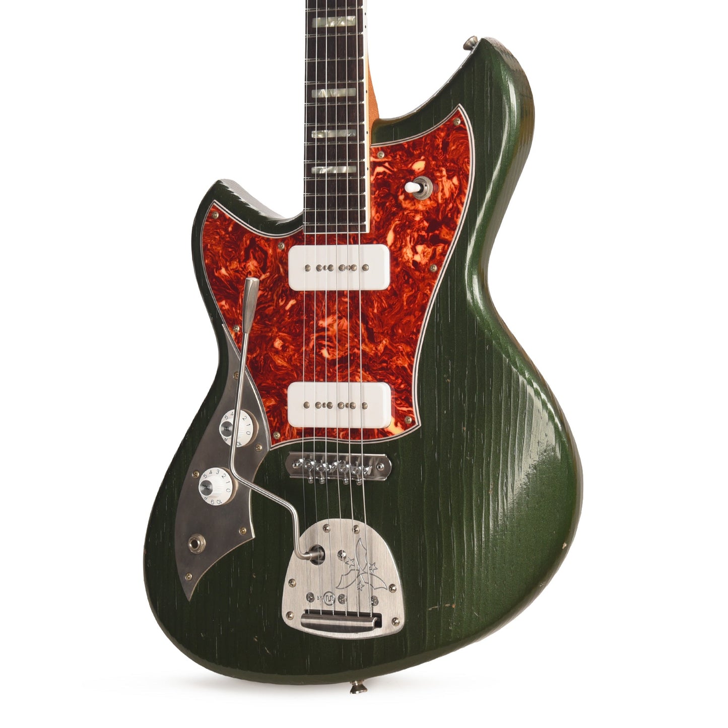 Novo Serus J Cadillac Green Light Distress w/ Fralin P-90 Pickups Left-Handed