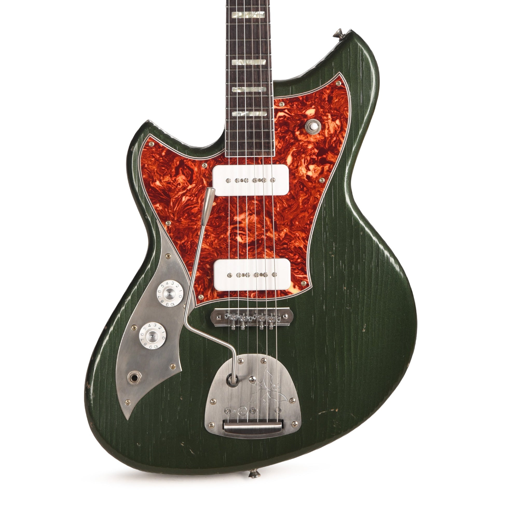 Novo Serus J Cadillac Green Light Distress w/ Fralin P-90 Pickups Left-Handed