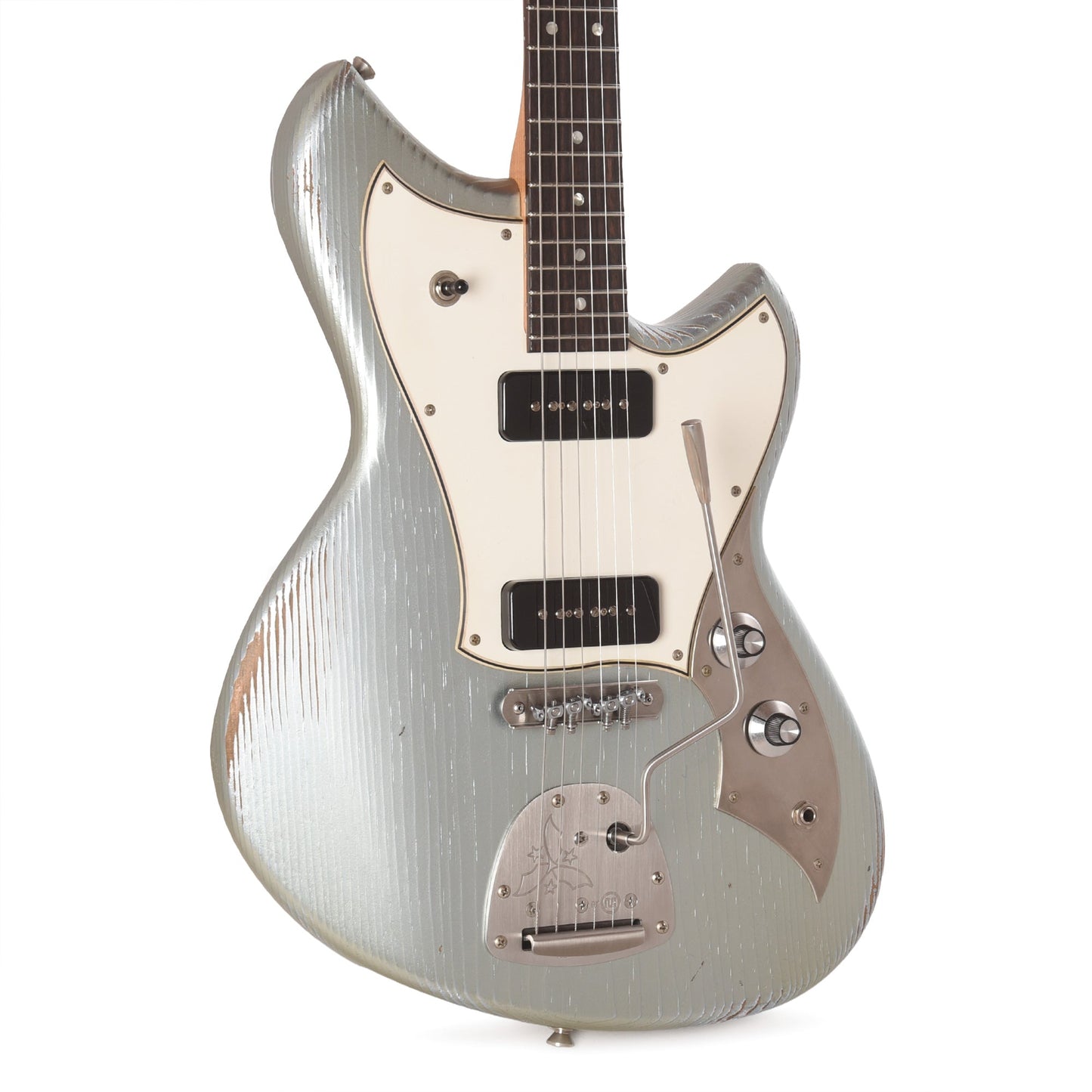 Novo Serus J Ice Blue Metallic Medium Distress w/ Fralin P-90 Pickups