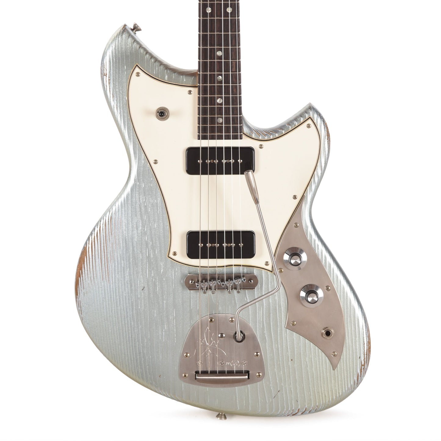 Novo Serus J Ice Blue Metallic Medium Distress w/ Fralin P-90 Pickups