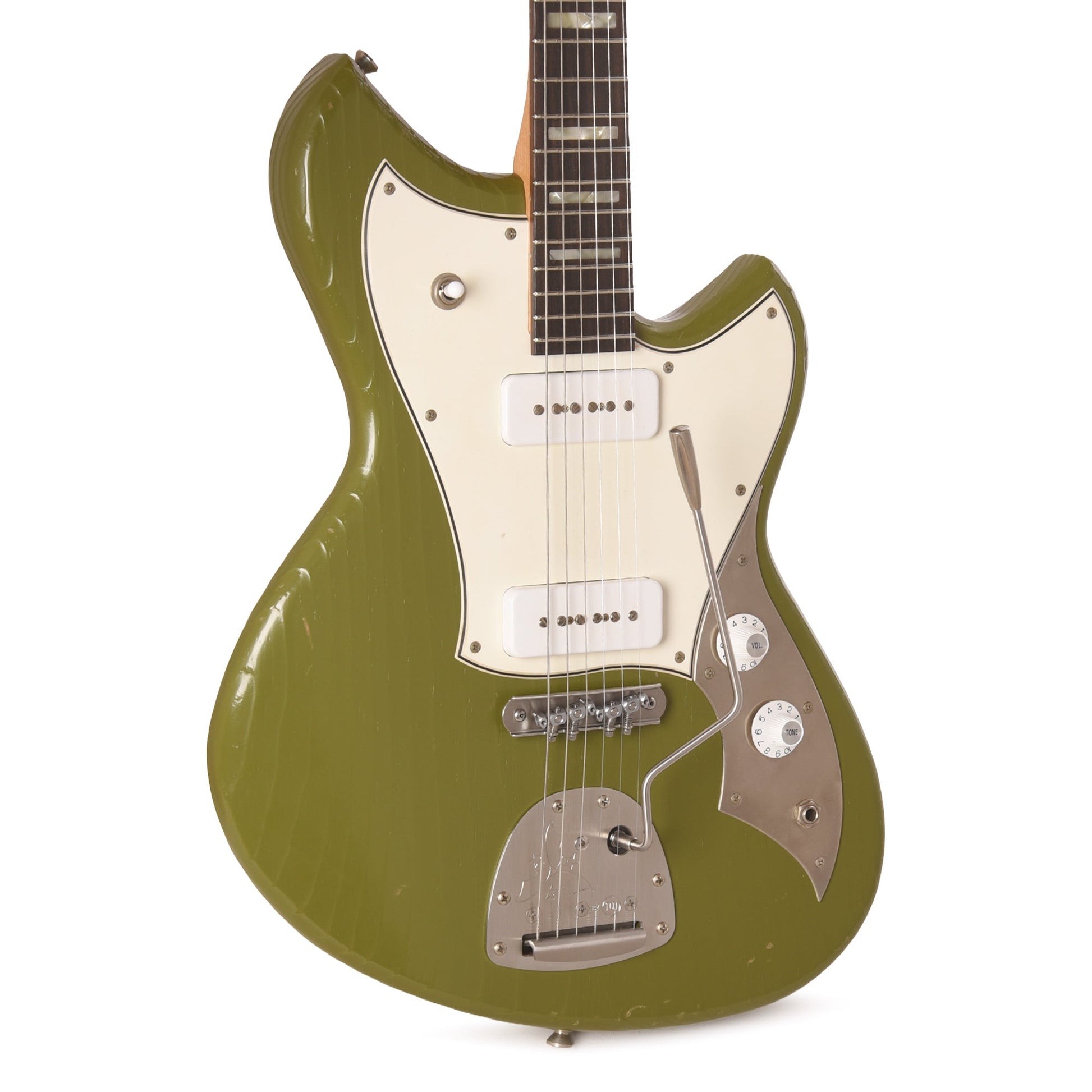 Novo Serus J Uffington Green Light Distress w/ Fralin P-90 Pickups