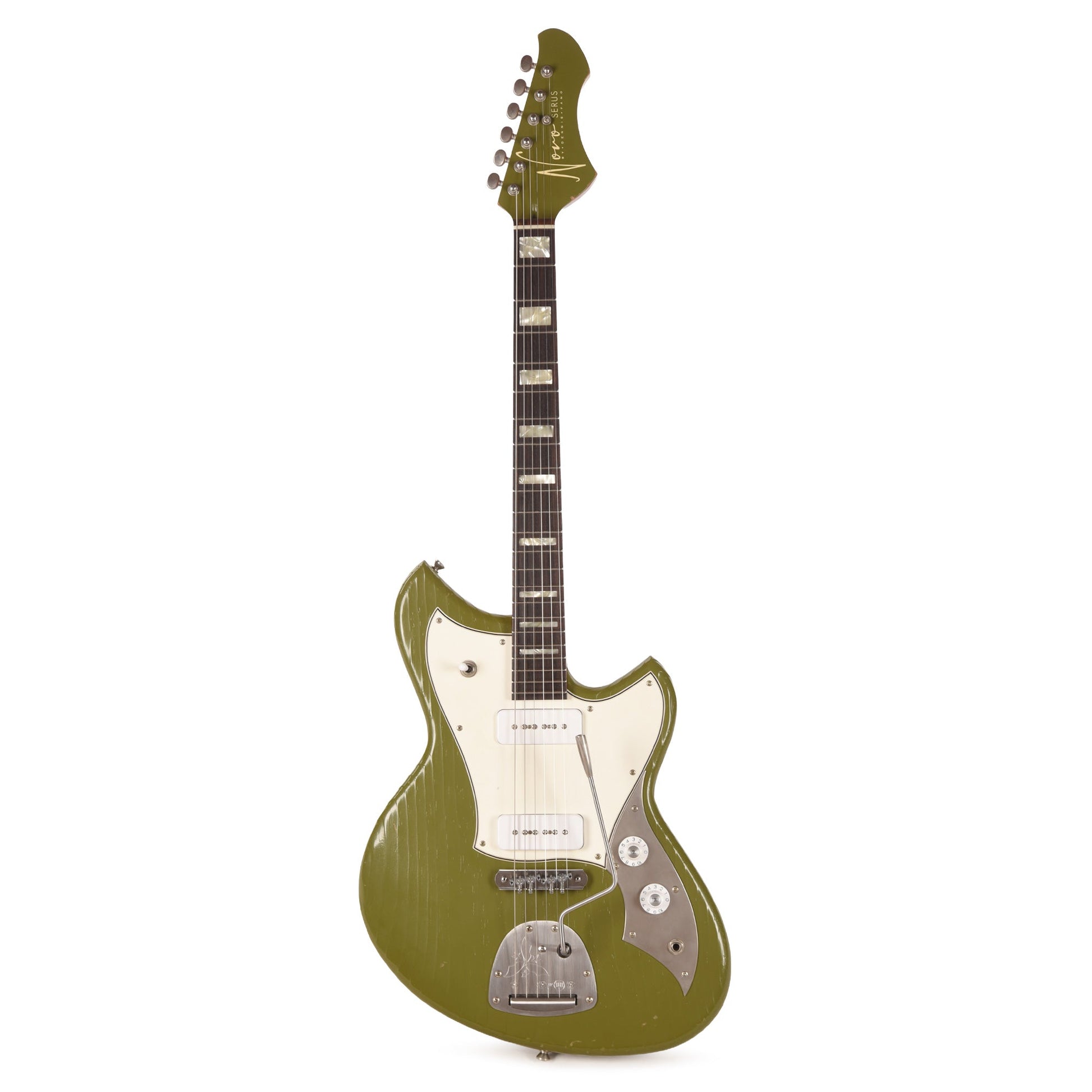 Novo Serus J Uffington Green Light Distress w/ Fralin P-90 Pickups