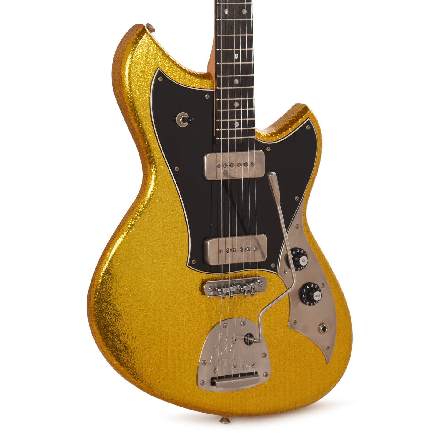 Novo Serus J Your Gold Dress Sparkle Extra Light Distress w/ Fralin P-90 Pickups
