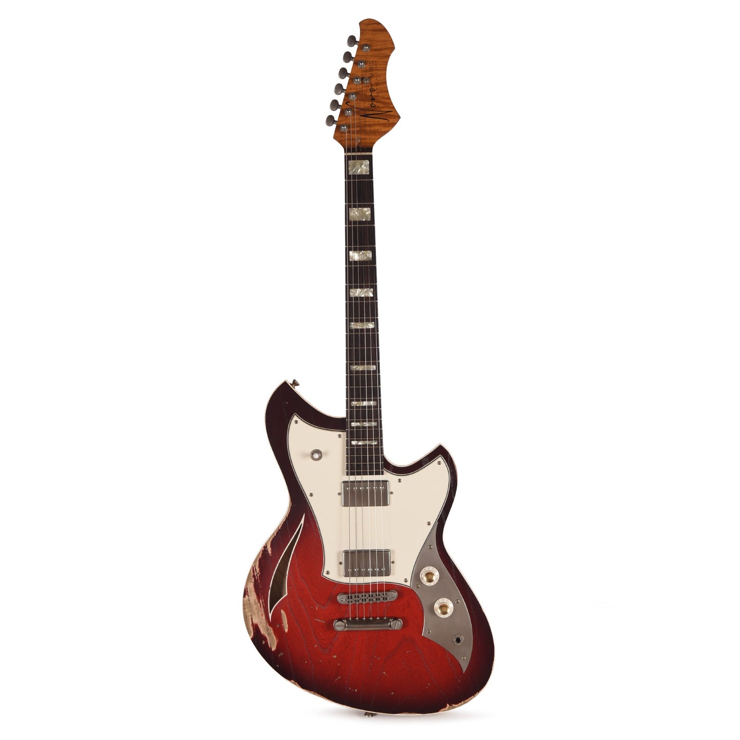 Novo Miris H2 Harmony Burst Medium Distress w/ Fralin Pure PAF Pickups