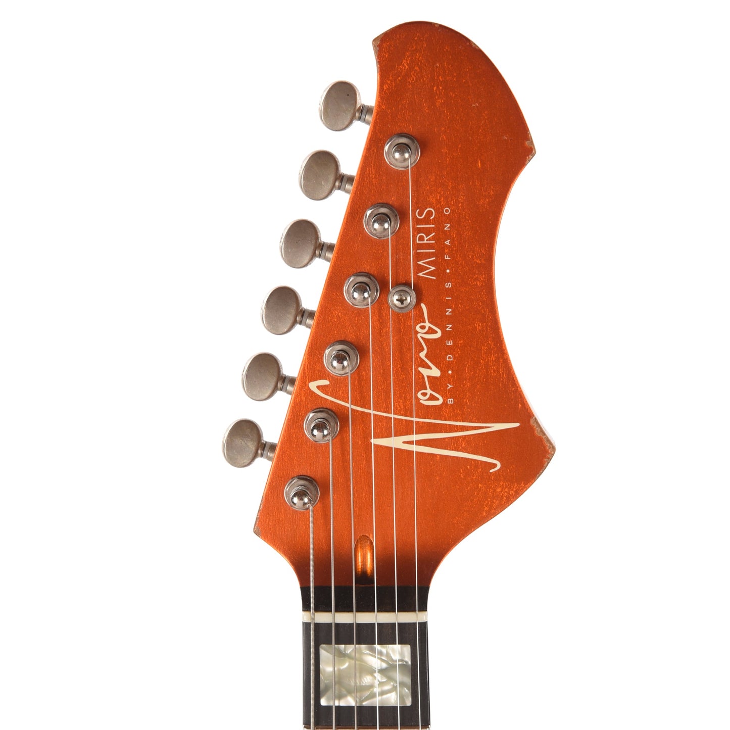 Novo Miris J Candy Apple Orange Light Distress w/Fralin P90s