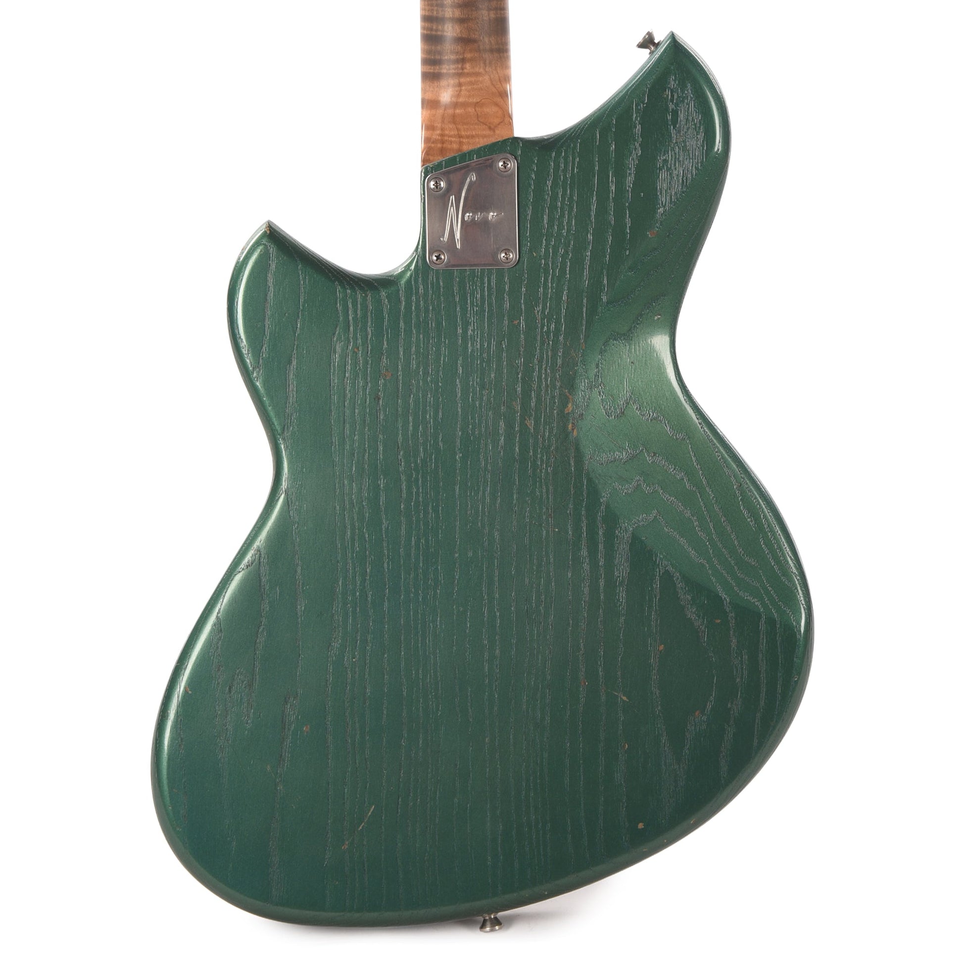 Novo Miris J Custom Sherwood Green Light Distress w/Novo Gold Foils by Lollar (Displayed at NAMM 2026, Signed by Dennis Fano)