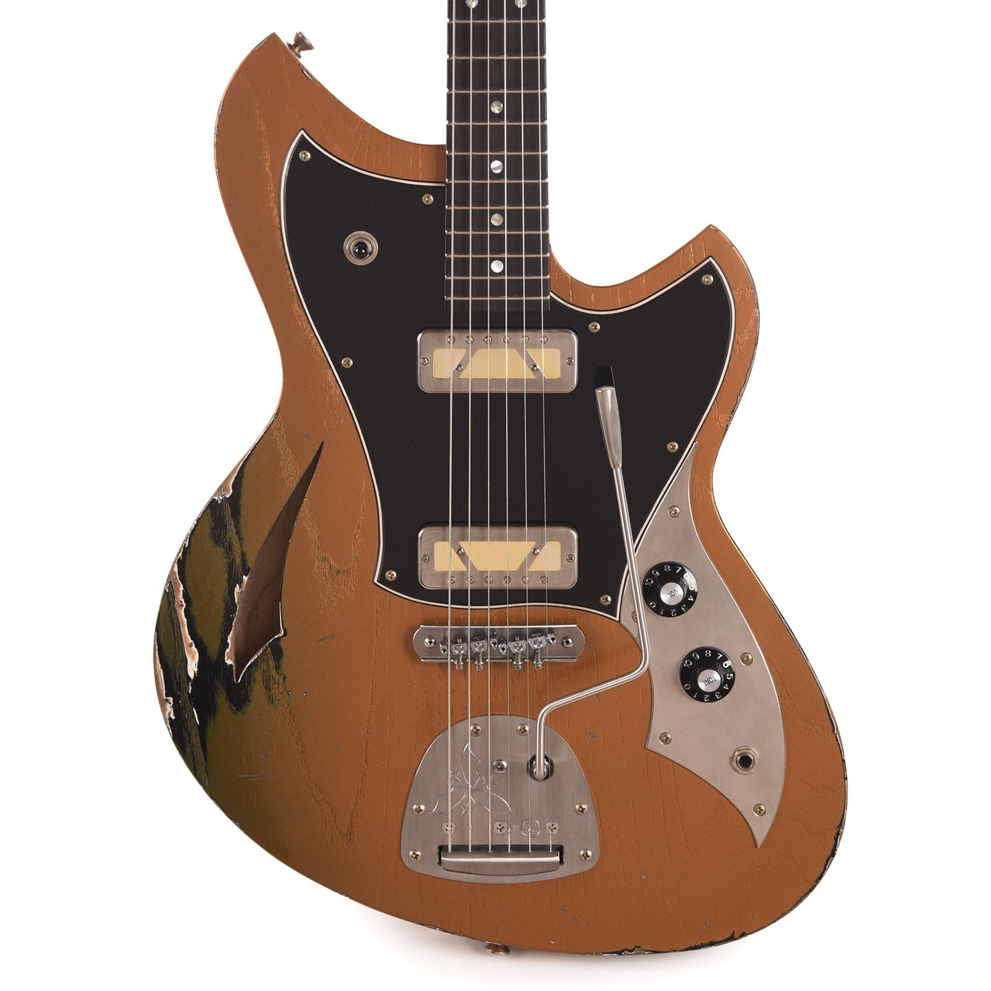 Novo Miris J Medium Distress Gold Top Over Bull Black w/Novo Gold Foils