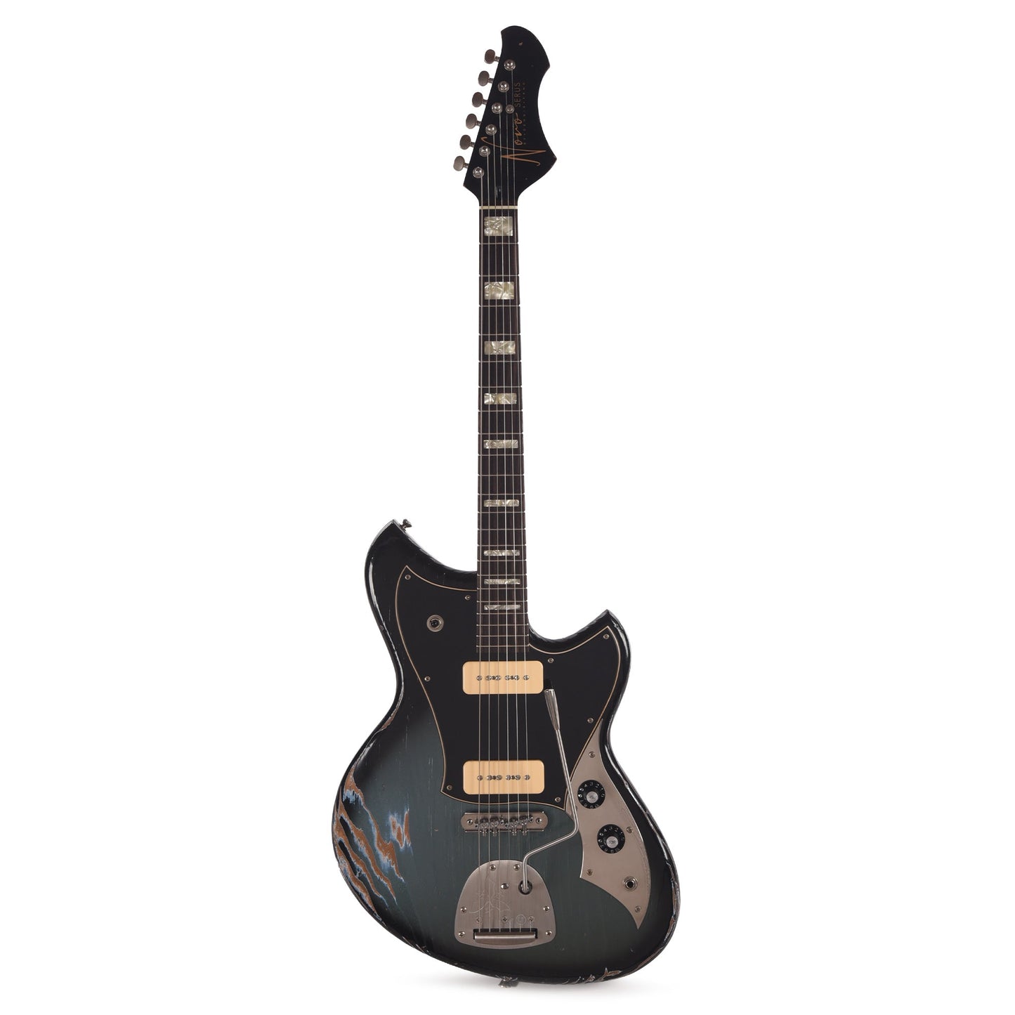 Novo Custom Serus J Medium Distress Pelham Burst w/Fralin P90 Pickups
