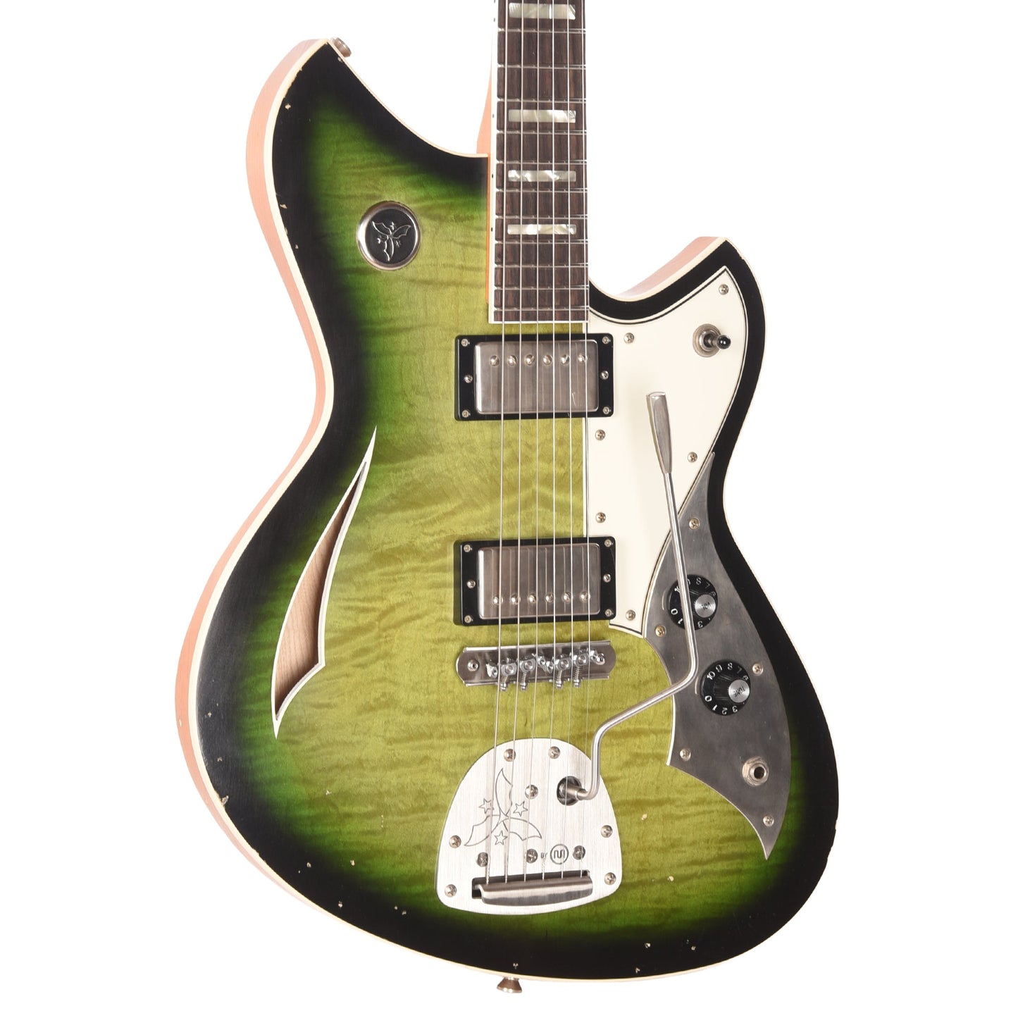 Novo Dealer Limited Miris JHH Cat's Eye Burst Light Distress w/Lollar Low-Wind Imperials (Displayed at NAMM 2026, Signed by Dennis Fano)