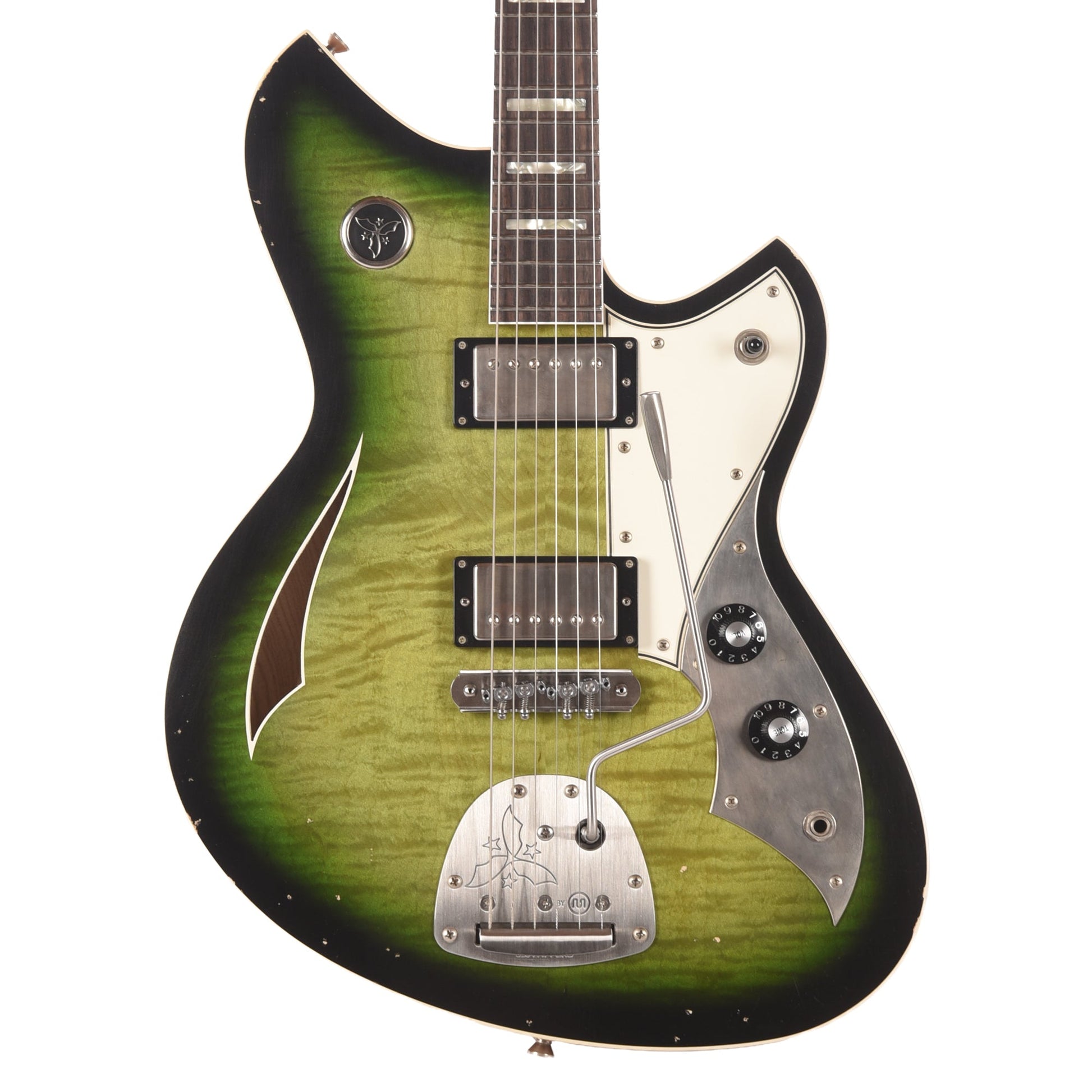 Novo Dealer Limited Miris JHH Cat's Eye Burst Light Distress w/Lollar Low-Wind Imperials (Displayed at NAMM 2026, Signed by Dennis Fano)