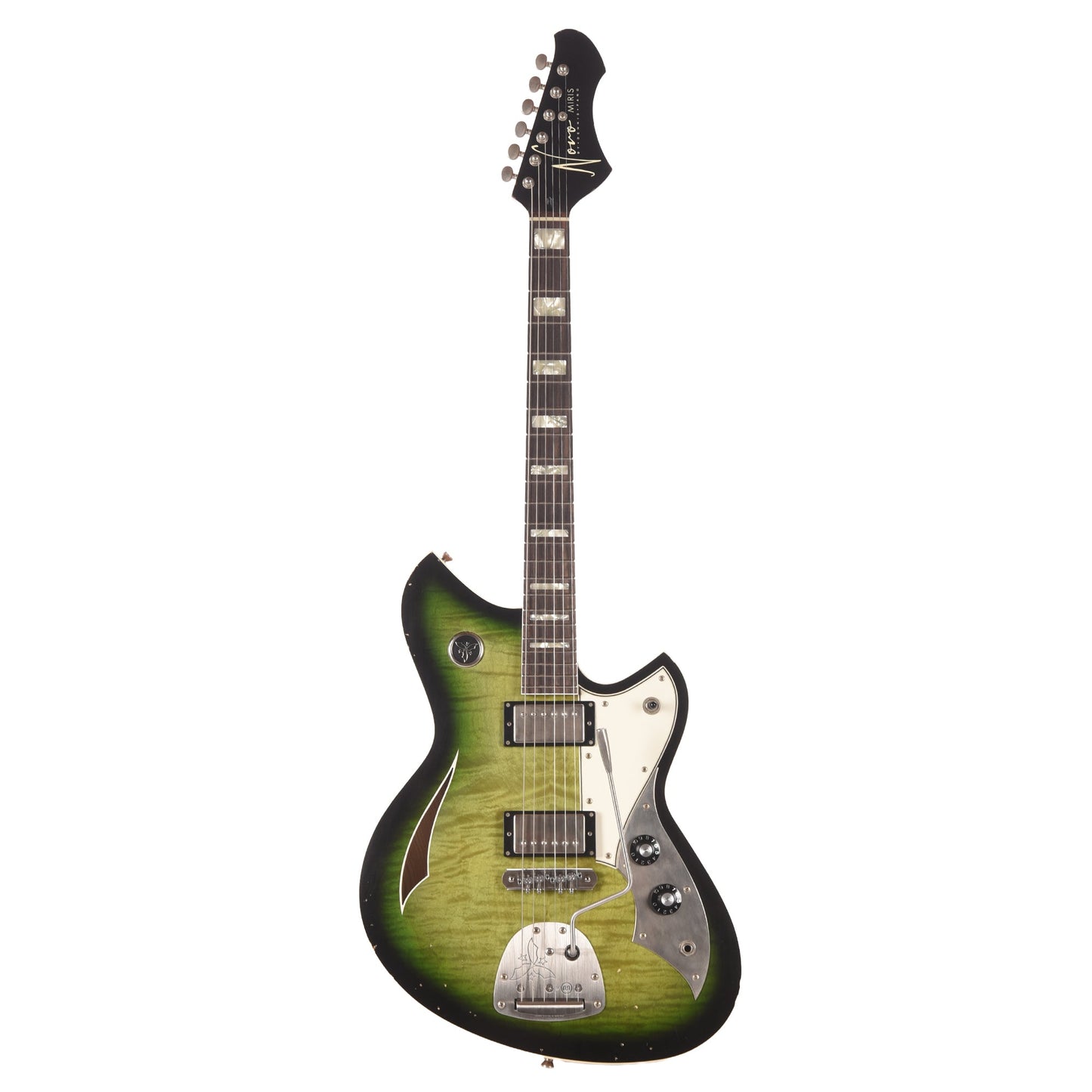 Novo Dealer Limited Miris JHH Cat's Eye Burst Light Distress w/Lollar Low-Wind Imperials (Displayed at NAMM 2026, Signed by Dennis Fano)