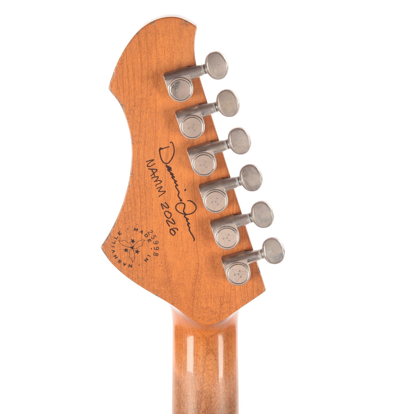 Novo Dealer Limited Miris JHH Cat's Eye Burst Light Distress w/Lollar Low-Wind Imperials (Displayed at NAMM 2026, Signed by Dennis Fano)