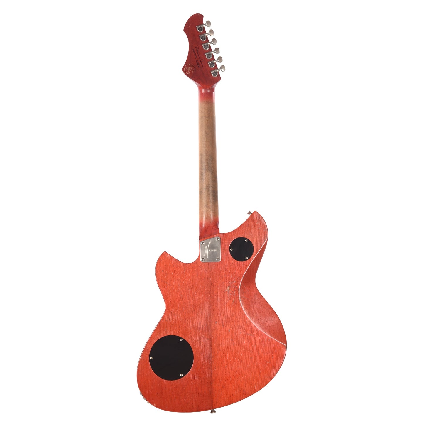Novo Dealer Limited Serus Chambered H2 Faded Cherry Burst Light Distress w/Lollar Low-Wind Imperials (Displayed at NAMM 2026, Signed by Dennis Fano)