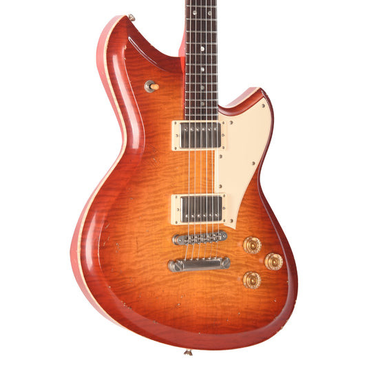 Novo Dealer Limited Serus Chambered H2 Faded Cherry Burst Light Distress w/Lollar Low-Wind Imperials (Displayed at NAMM 2026, Signed by Dennis Fano)