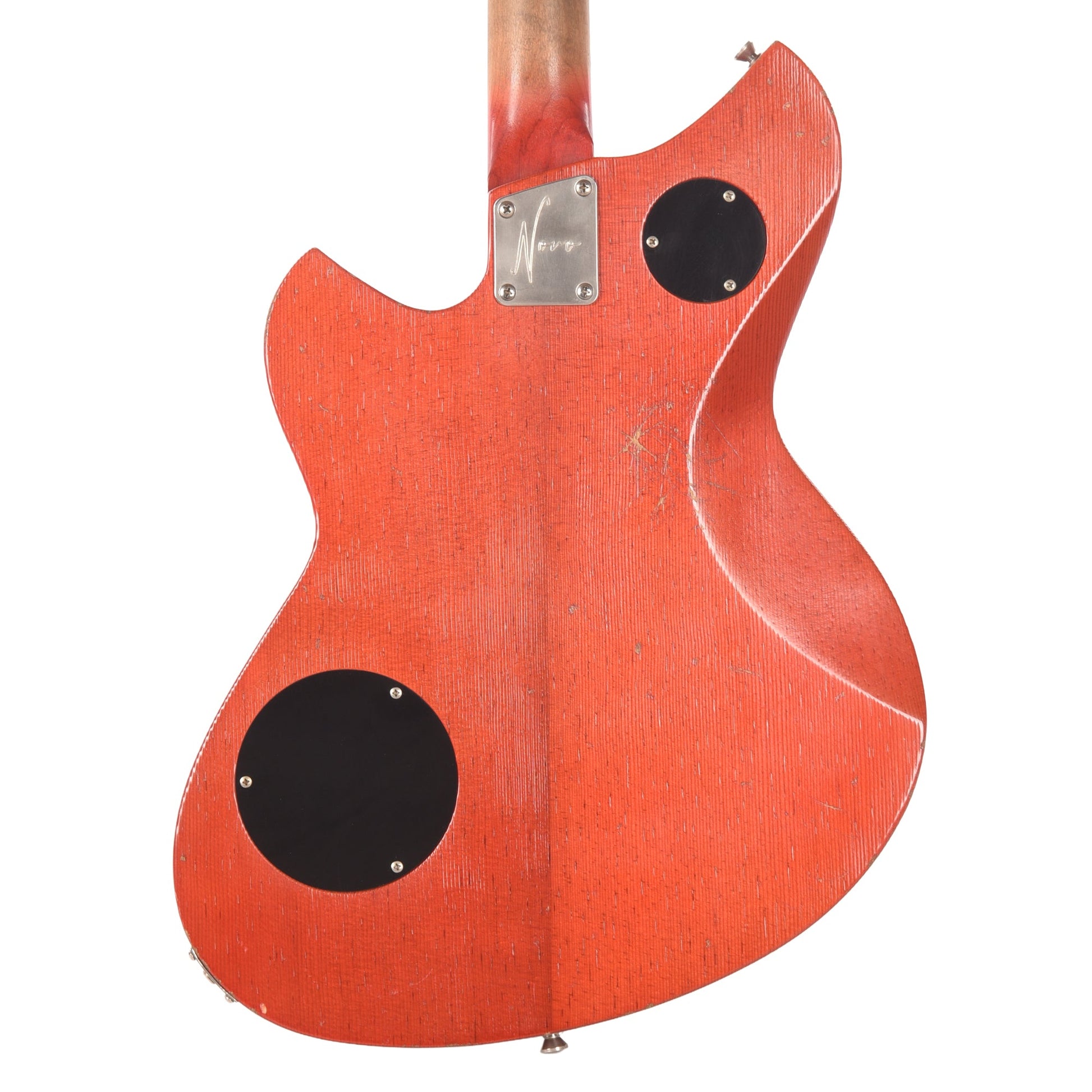Novo Dealer Limited Serus Chambered H2 Faded Cherry Burst Light Distress w/Lollar Low-Wind Imperials (Displayed at NAMM 2026, Signed by Dennis Fano)