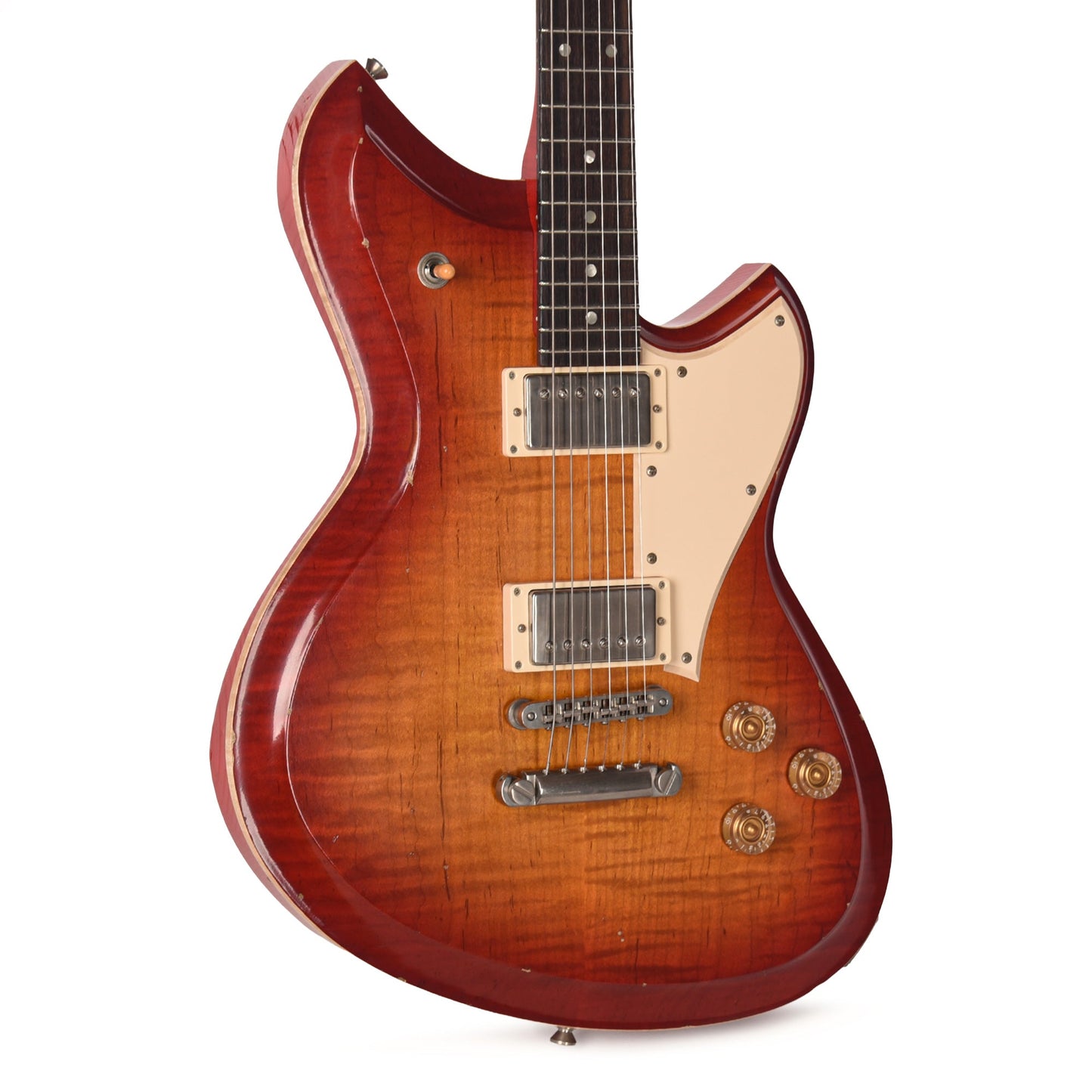 Novo Dealer Limited Serus Chambered H2 Faded Cherry Burst Light Distress w/Lollar Low-Wind Imperials