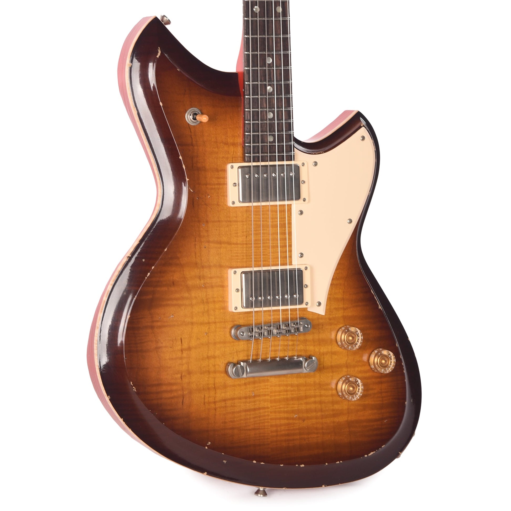 Novo Dealer Limited Serus Chambered H2 Tobacco Burst Light Distress w/Lollar Low-Wind Imperials (Displayed at NAMM 2026, Signed by Dennis Fano)