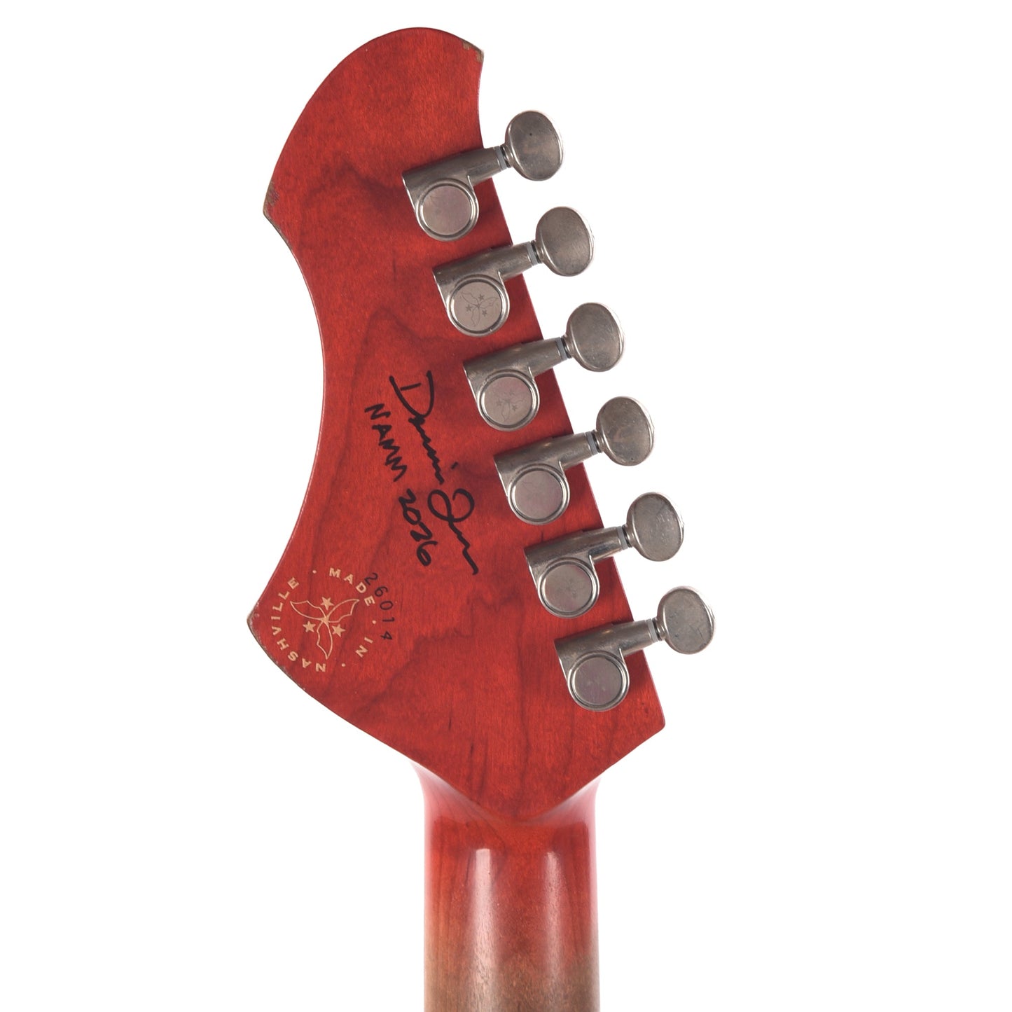 Novo Dealer Limited Serus Chambered H2 Tobacco Burst Light Distress w/Lollar Low-Wind Imperials (Displayed at NAMM 2026, Signed by Dennis Fano)