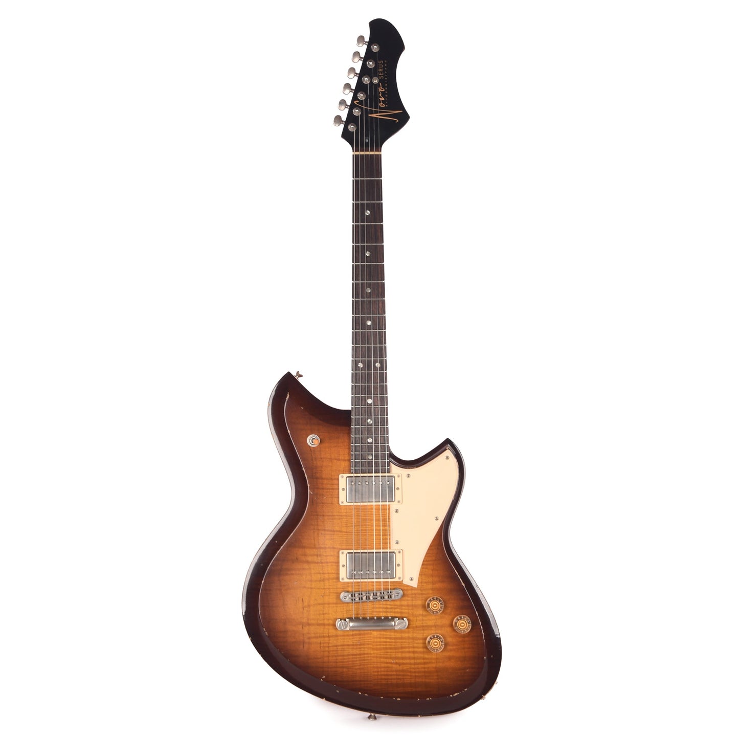 Novo Dealer Limited Serus Chambered H2 Tobacco Burst Light Distress w/Lollar Low-Wind Imperials (Displayed at NAMM 2026, Signed by Dennis Fano)
