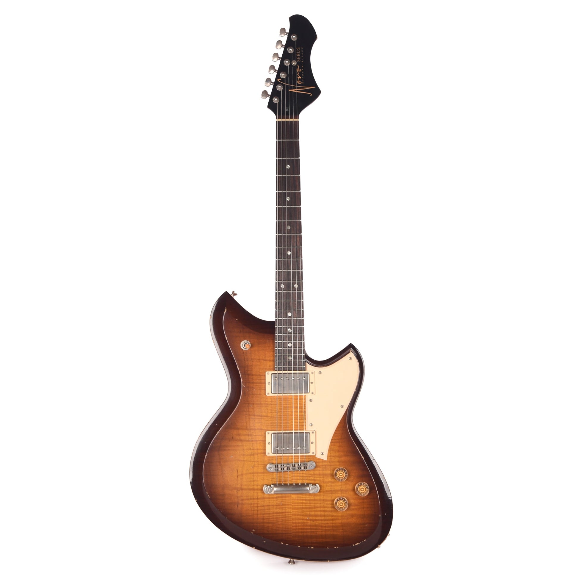 Novo Dealer Limited Serus Chambered H2 Tobacco Burst Light Distress w/Lollar Low-Wind Imperials (Displayed at NAMM 2026, Signed by Dennis Fano)
