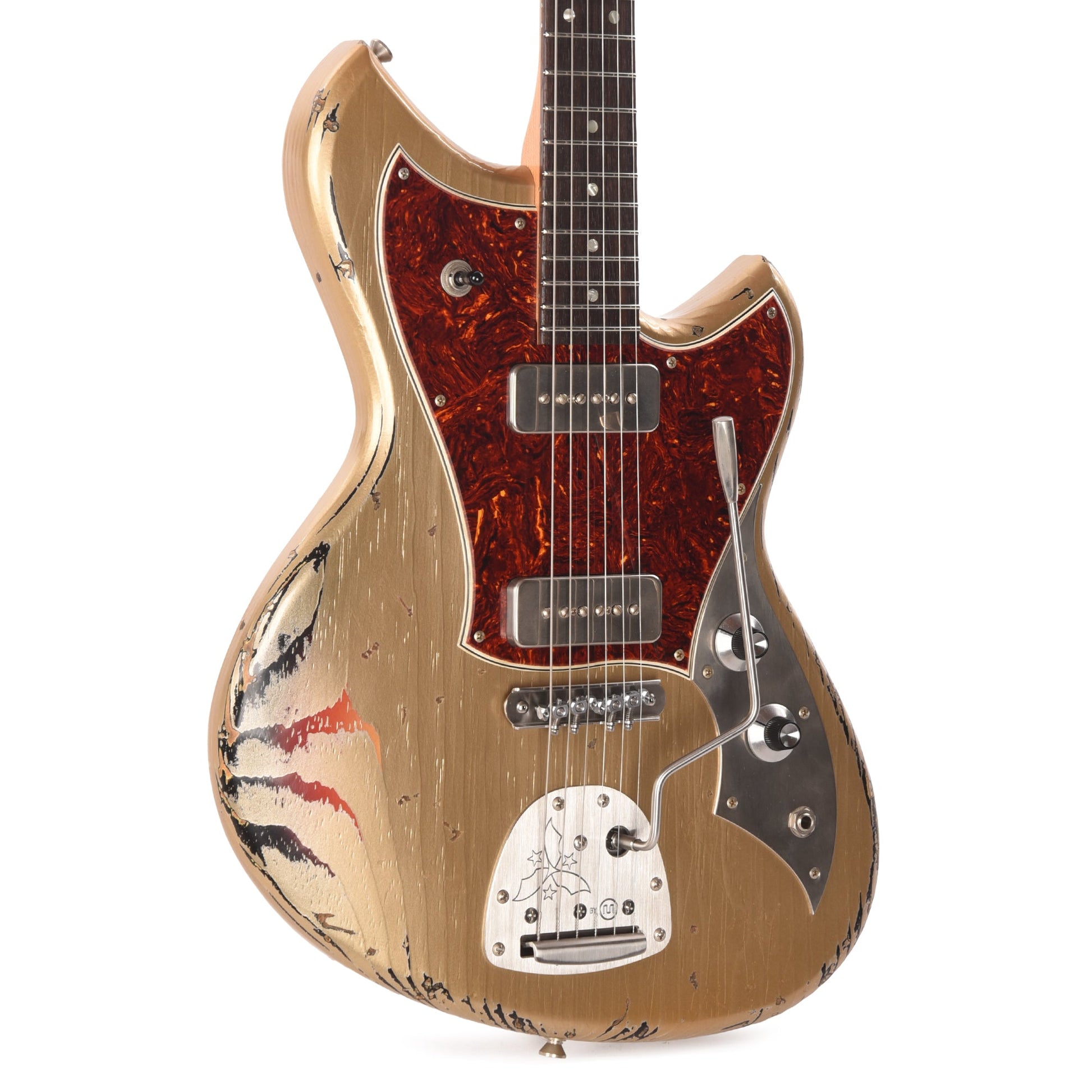 Novo Dealer Limited Serus J Shoreline Gold over '64 3-Tone Burst Medium Distress w/Fralin P-90s (Displayed at NAMM 2026, Signed by Dennis Fano)