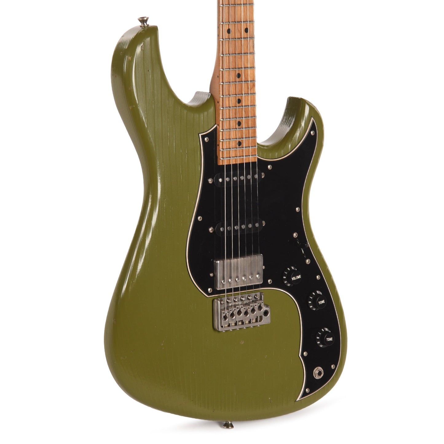 Novo Idris HSS Light Distress Uffington Green w/Fralin Modern PAF/Vintage Hot Strat Pickups