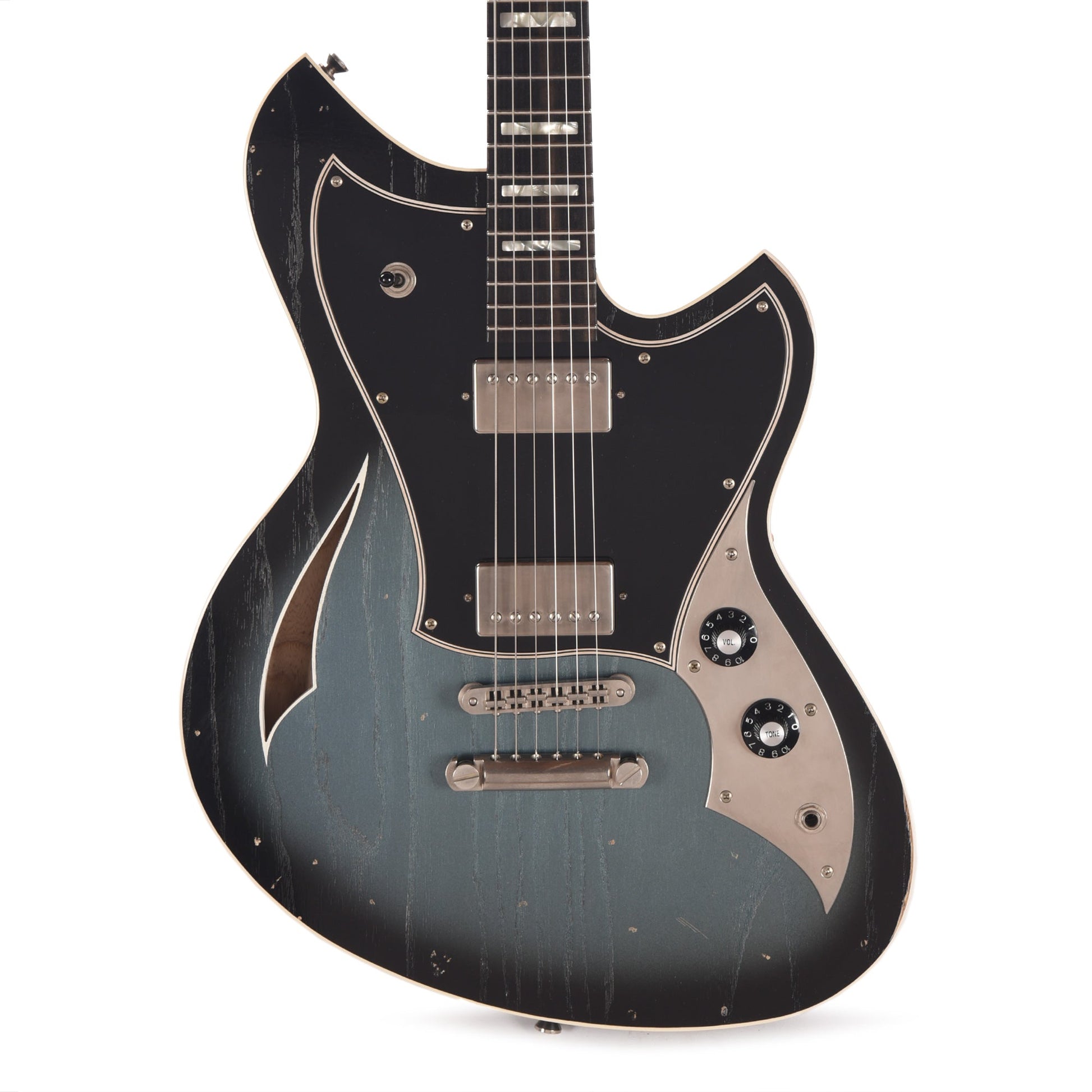 Novo Miris H2 Light Distress Pelham Burst w/Fralin Pure PAFs & Matching Headstock