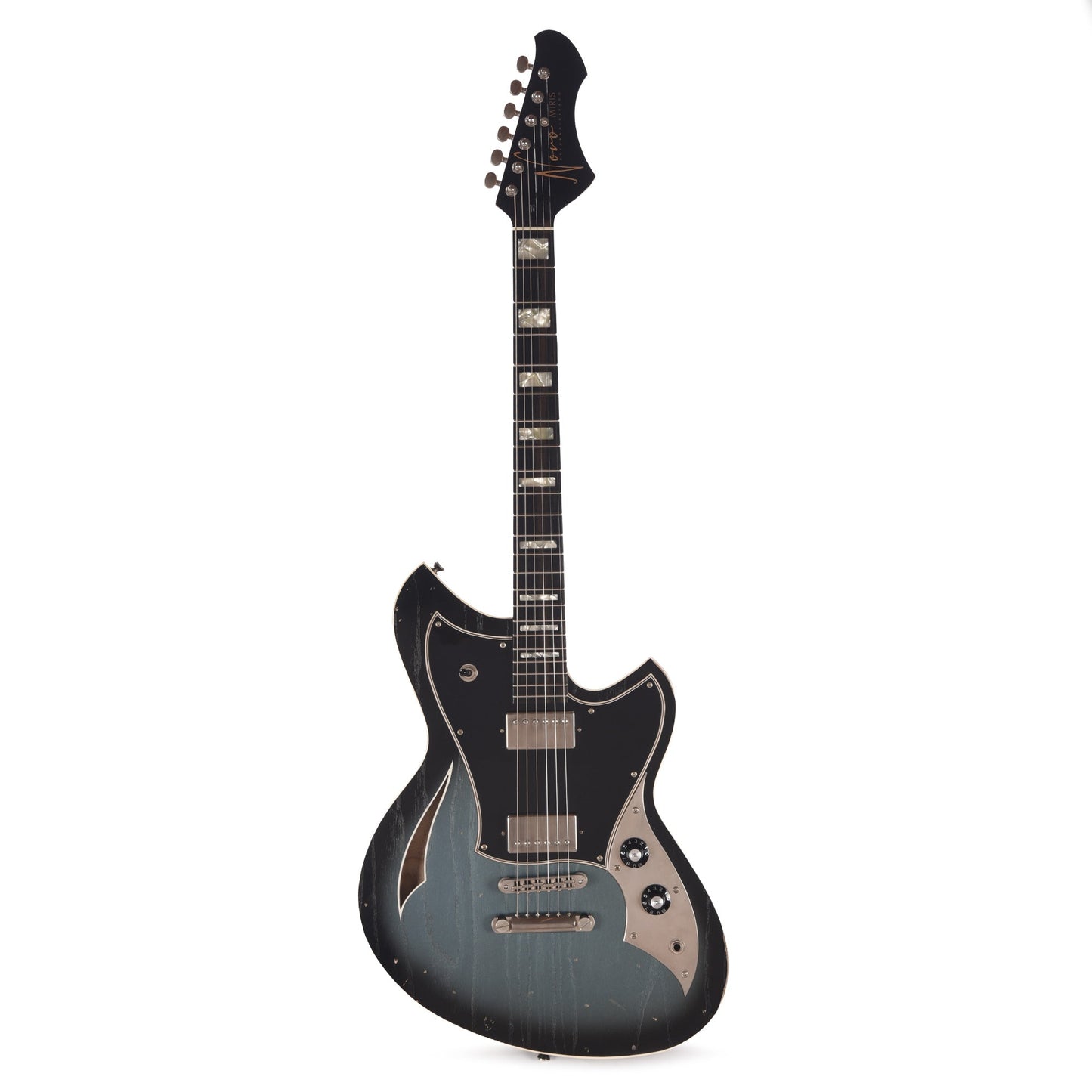 Novo Miris H2 Light Distress Pelham Burst w/Fralin Pure PAFs & Matching Headstock