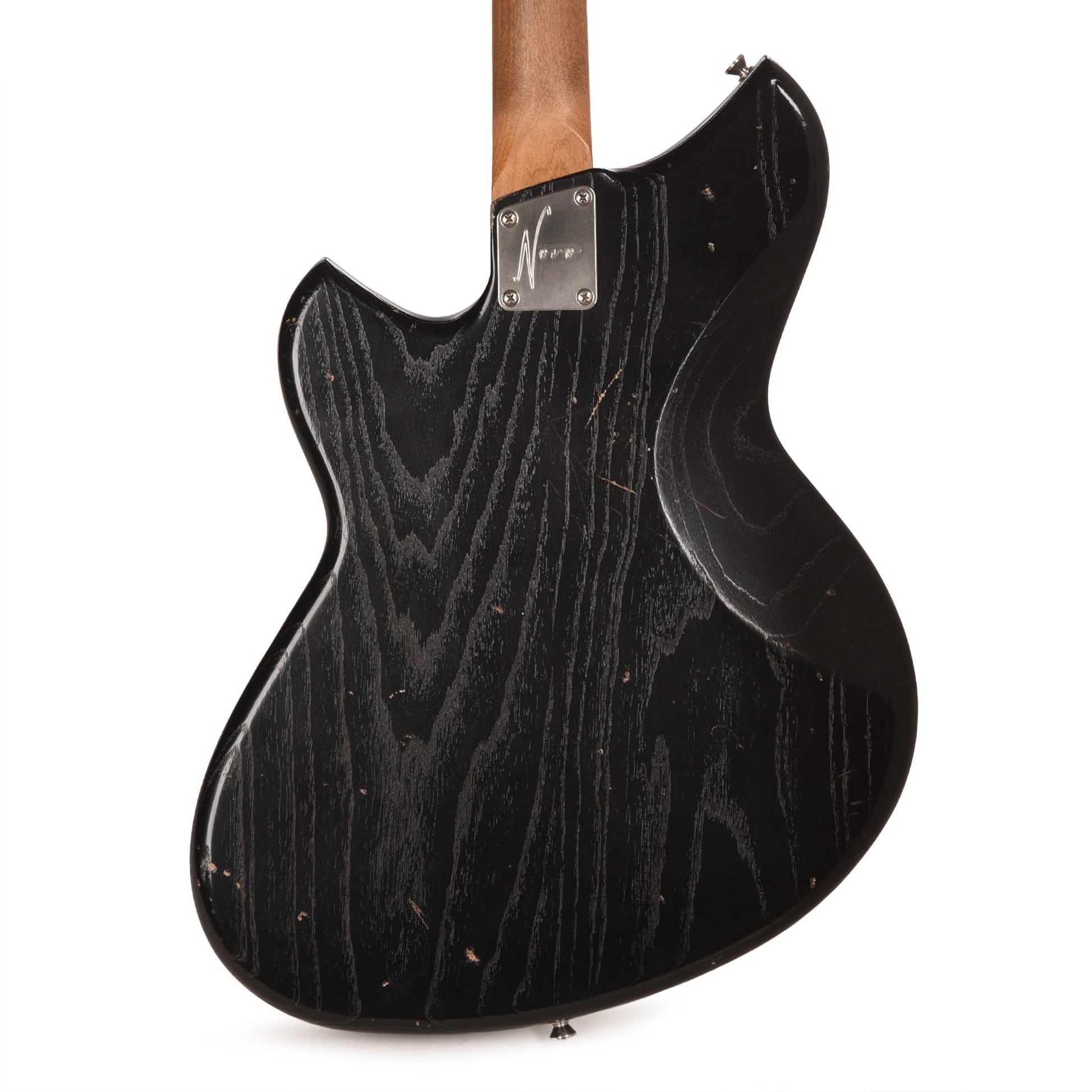 Novo Miris J Light Distress Bull Black w/Fralin P-90s