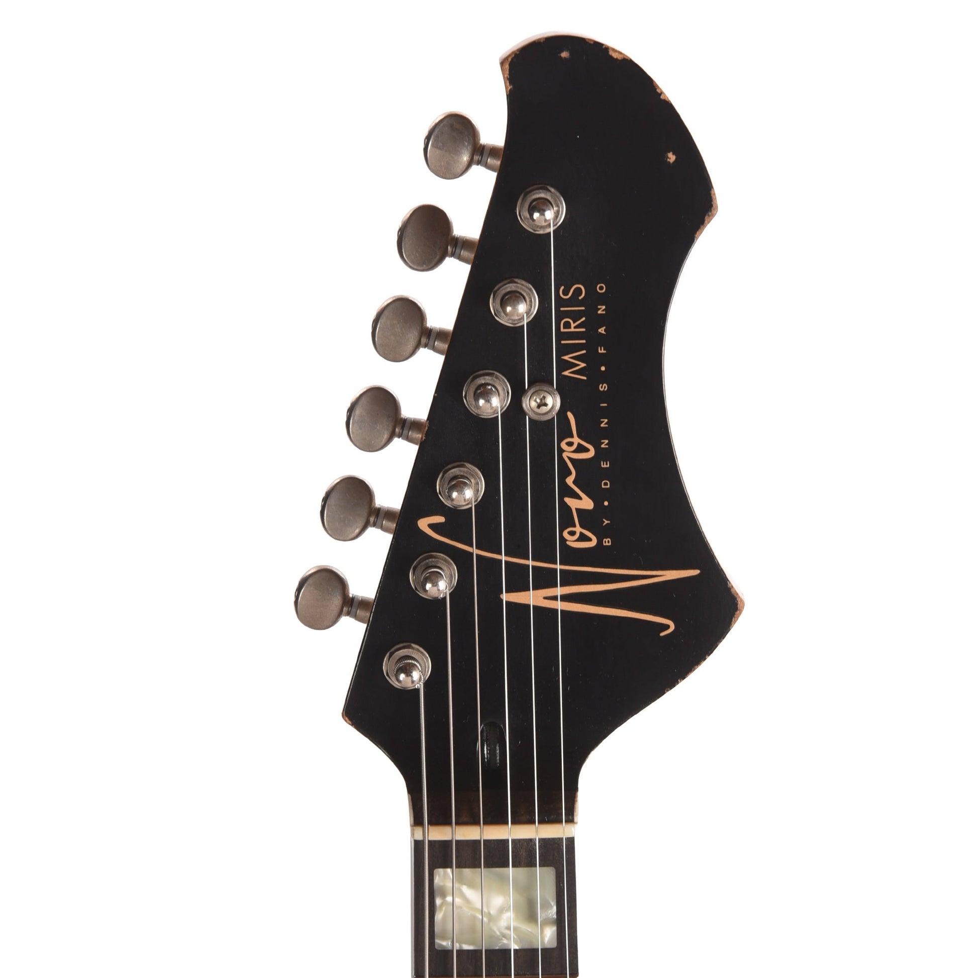 Novo Miris J Light Distress Bull Black w/Fralin P-90s