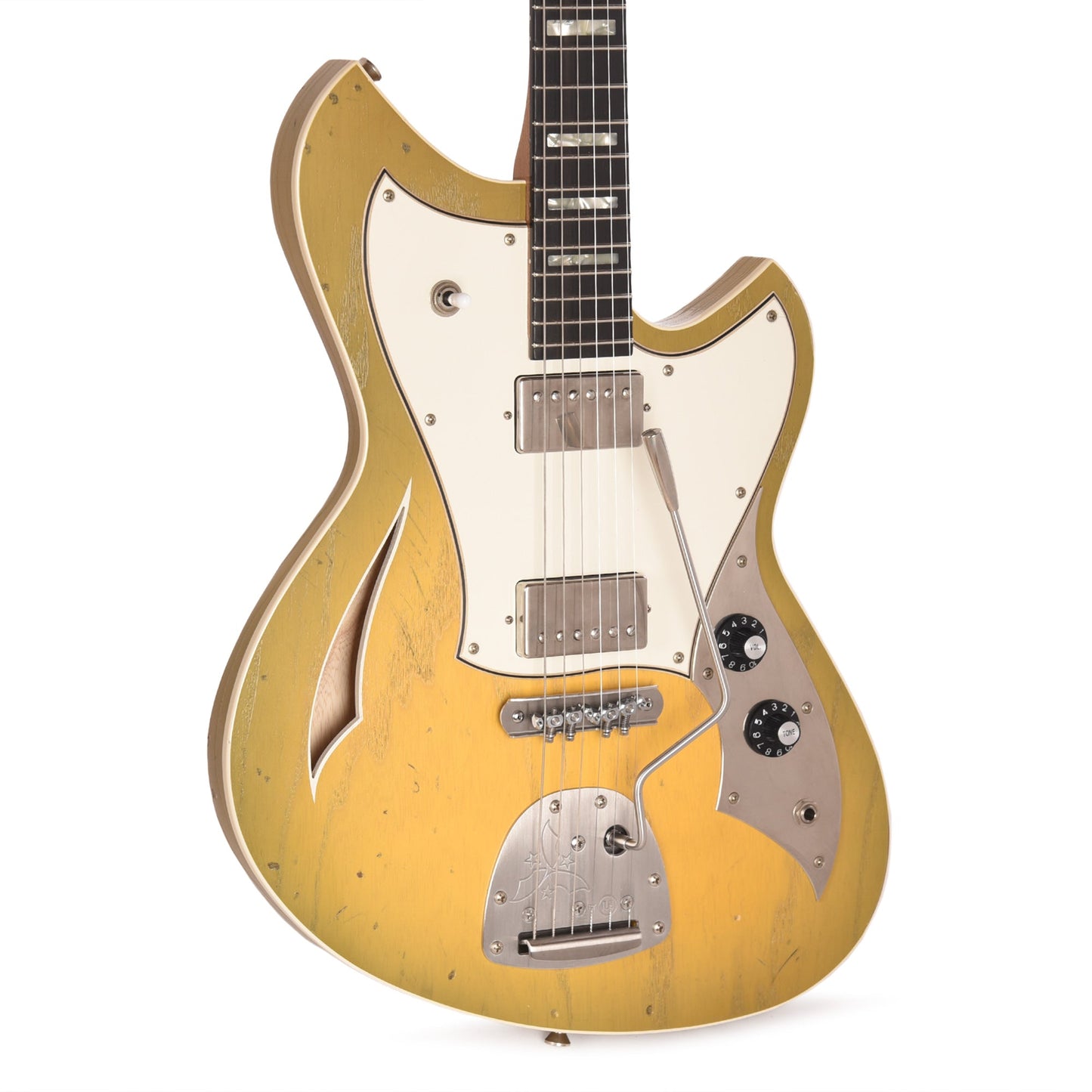 Novo Miris JHH Light Distress Royal Olive Burst w/Fralin Pure PAFs & Matching Headstock
