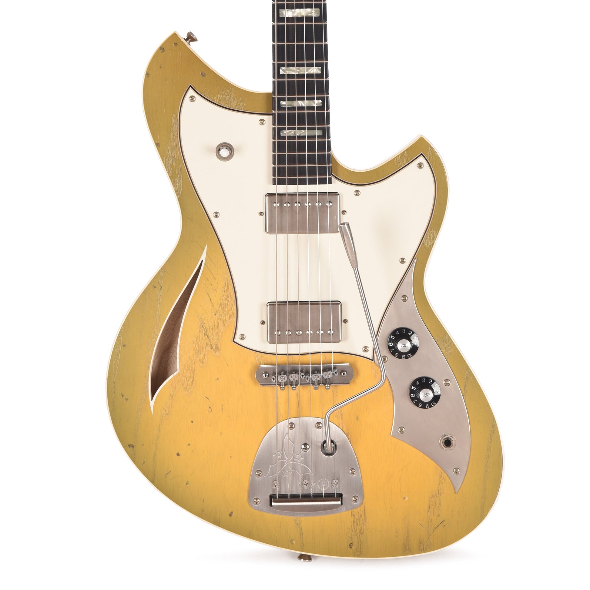 Novo Miris JHH Light Distress Royal Olive Burst w/Fralin Pure PAFs & Matching Headstock
