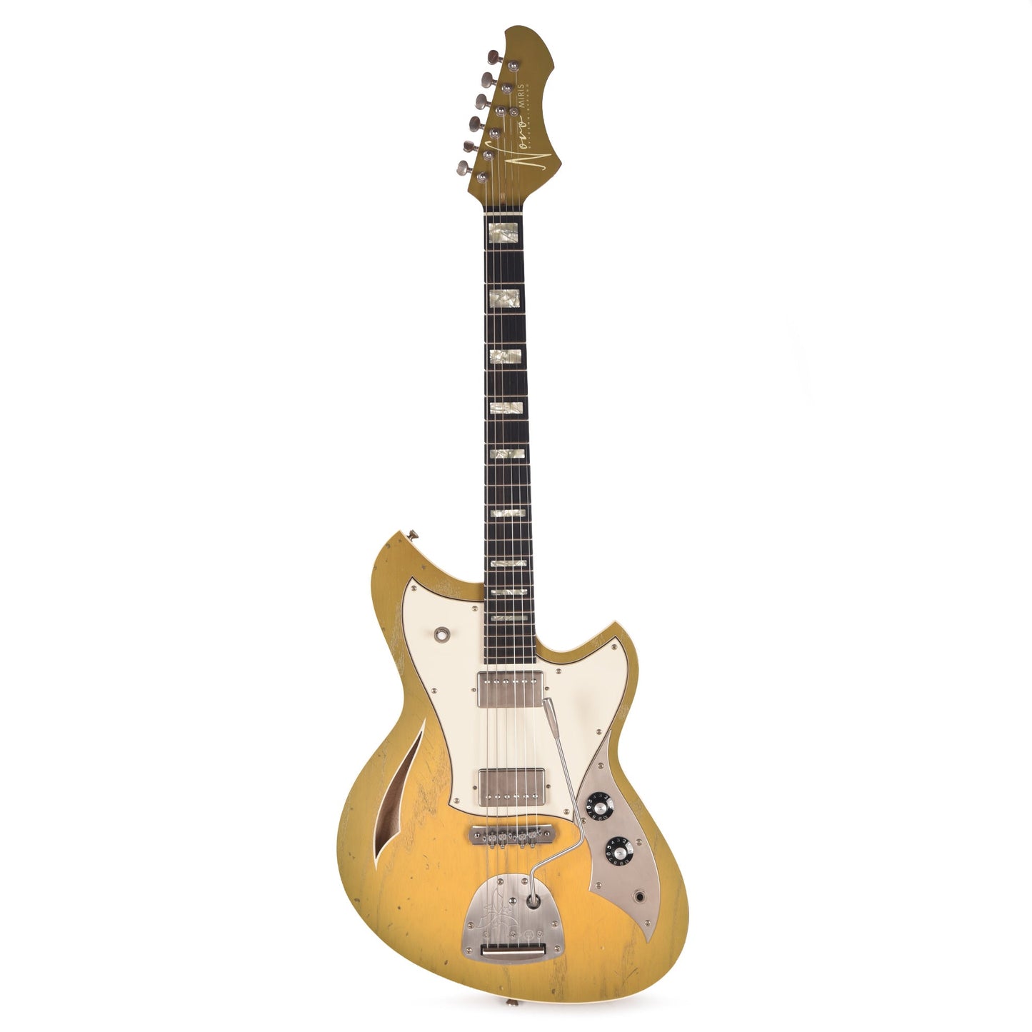 Novo Miris JHH Light Distress Royal Olive Burst w/Fralin Pure PAFs & Matching Headstock