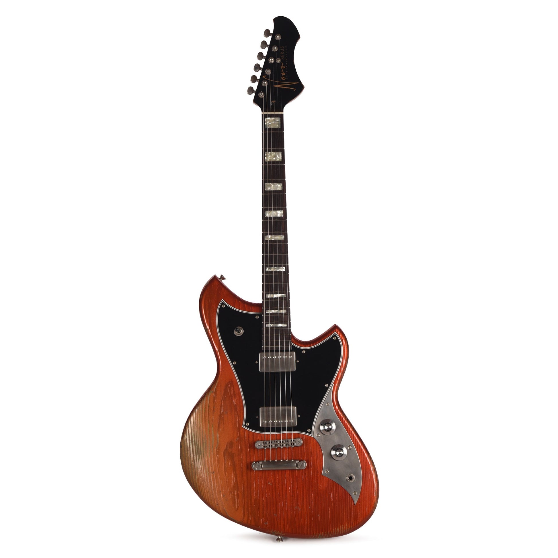 Novo Serus H2 Faded Sparkling Burgundy Medium Distress w/ Fralin Modern PAF Pickups