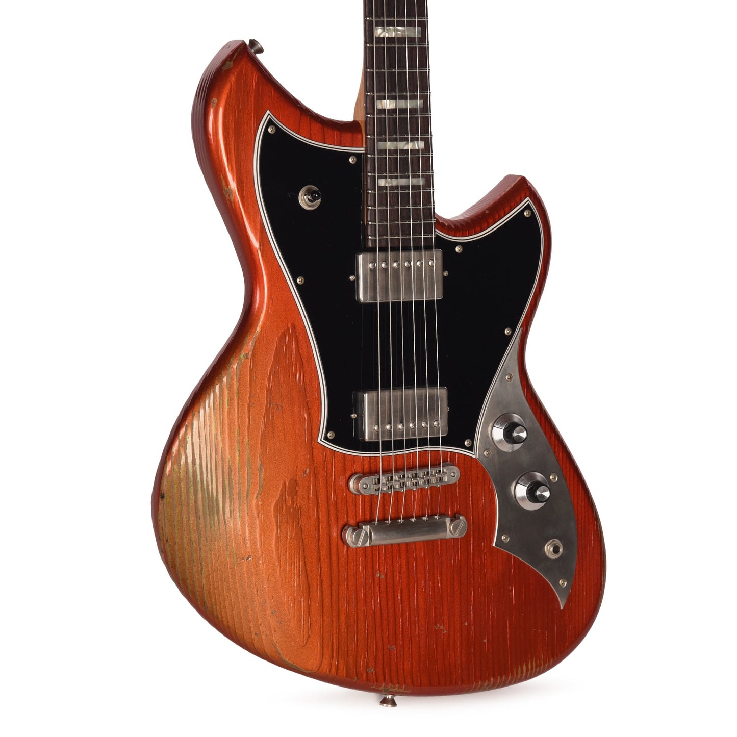 Novo Serus H2 Faded Sparkling Burgundy Medium Distress w/ Fralin Modern PAF Pickups