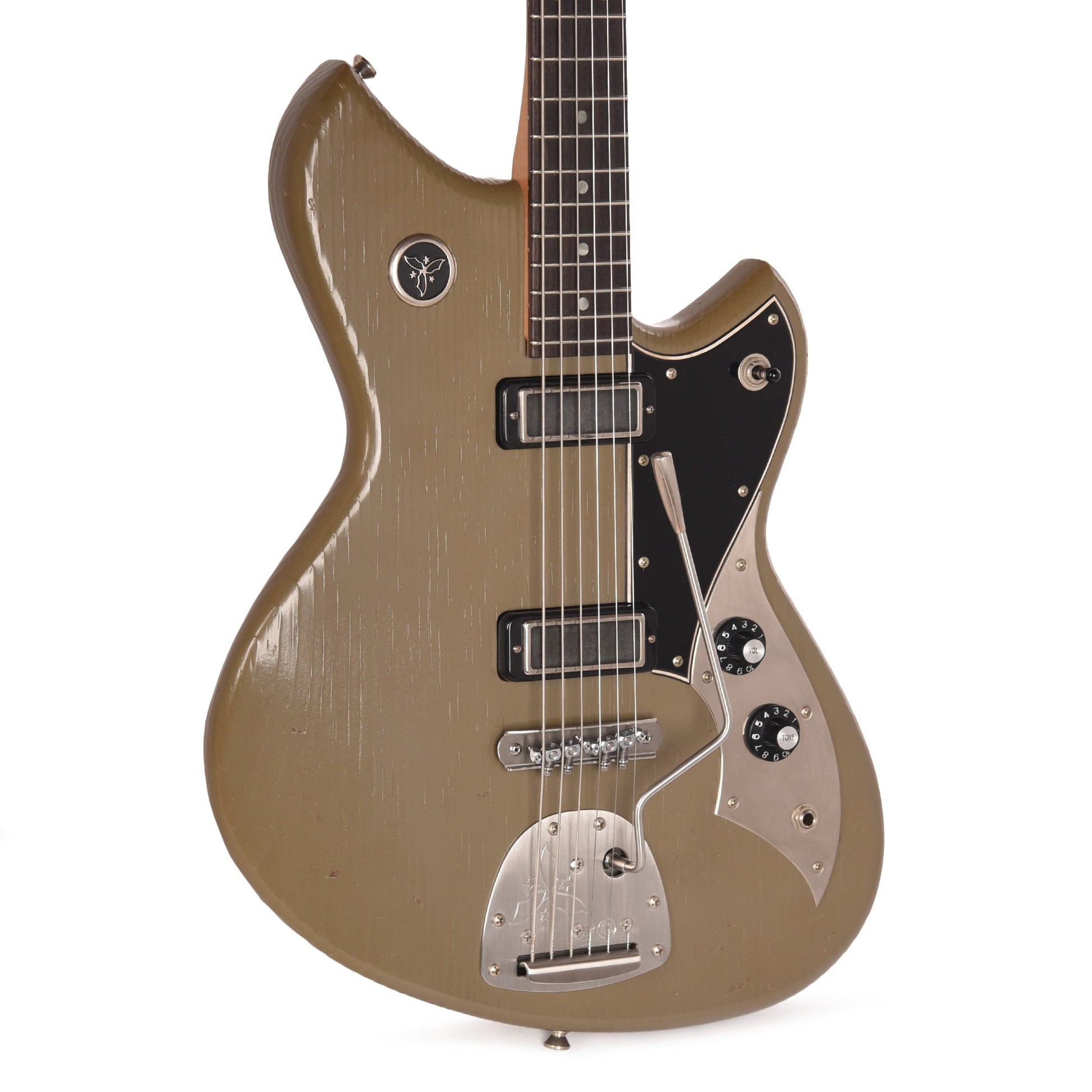 Novo Serus J Baritone Wrapped In Grey Light Distress w/Lollar Mini-Broilers