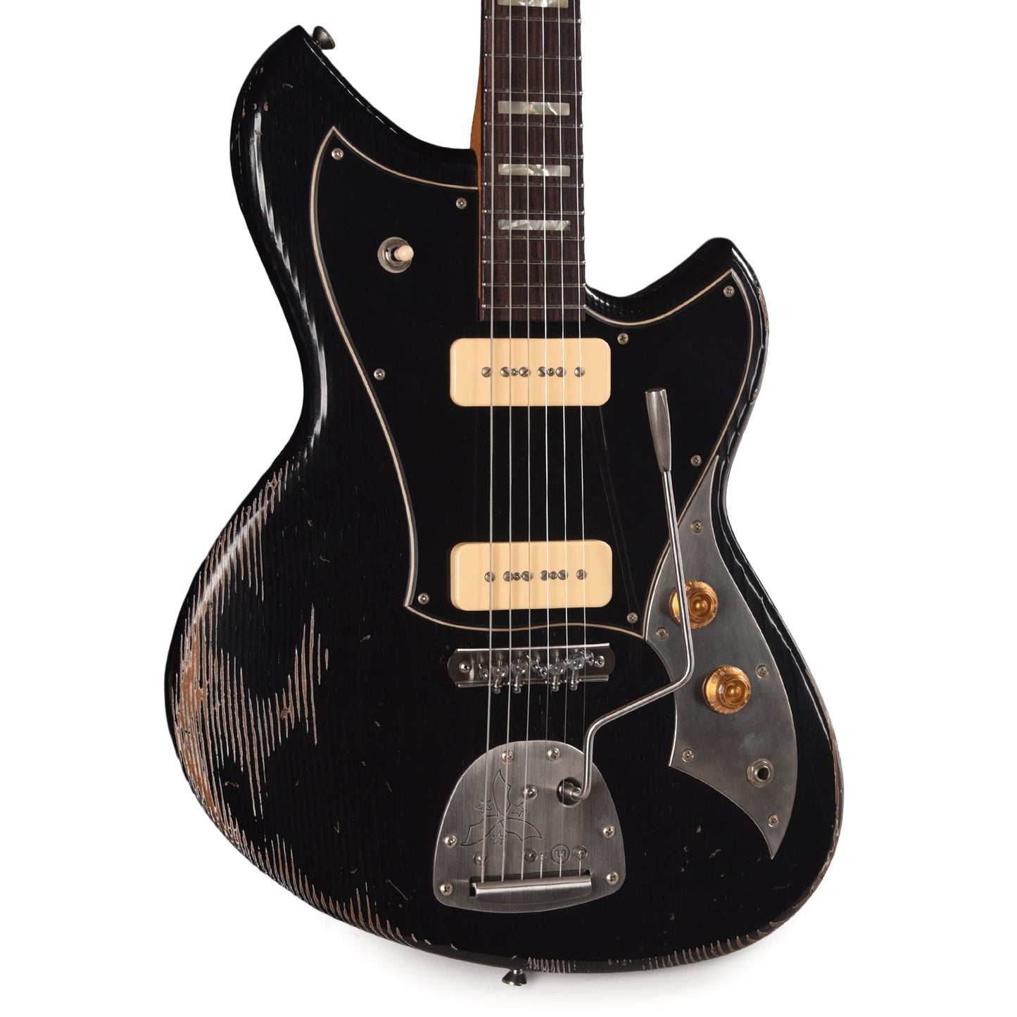 Novo Serus J Bull Black Medium Distress w/ Fralin P-90 Pickups