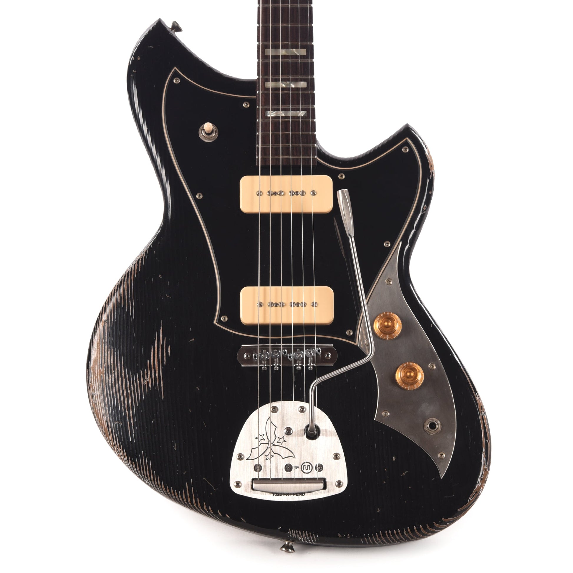 Novo Serus J Bull Black Medium Distress w/ Fralin P-90 Pickups