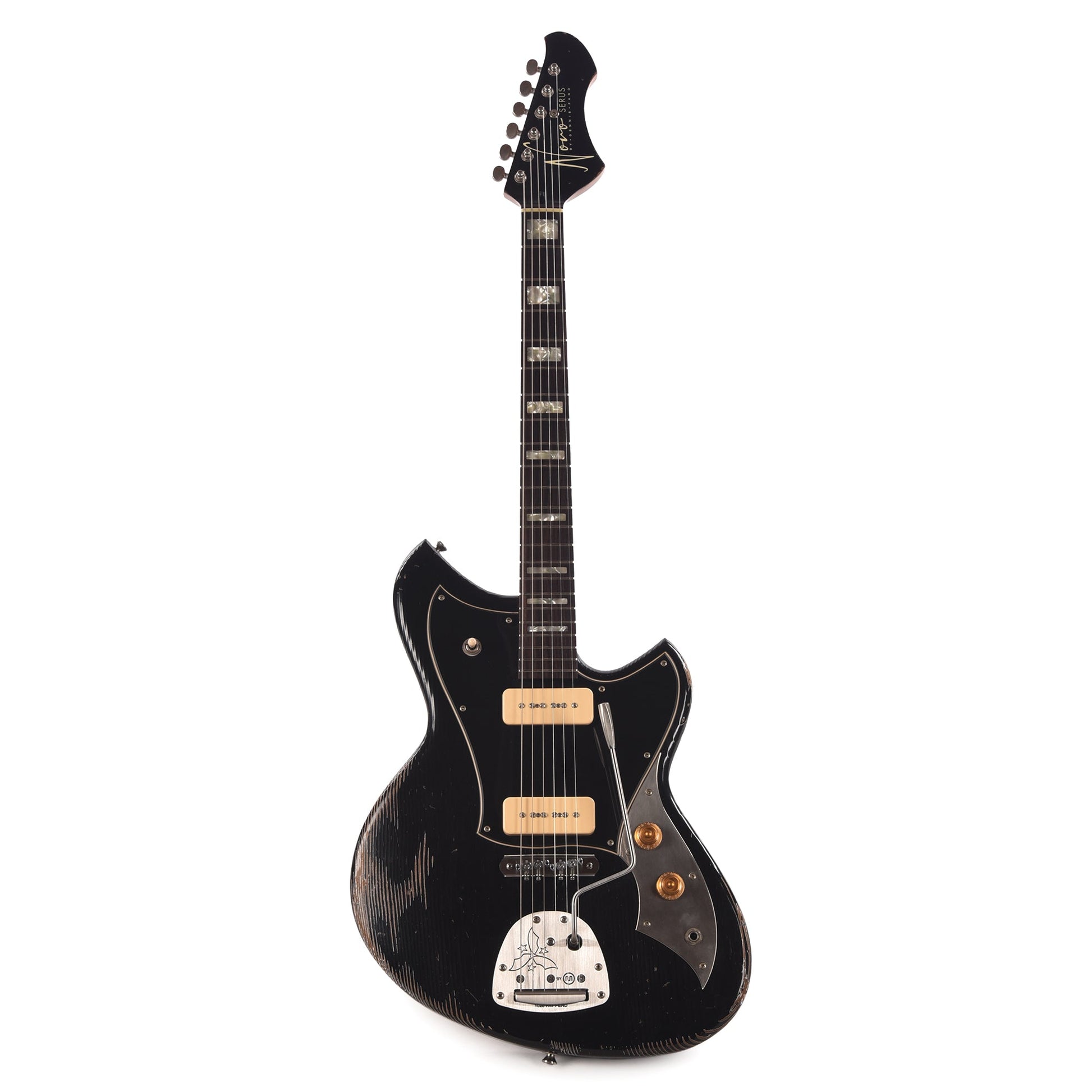 Novo Serus J Bull Black Medium Distress w/ Fralin P-90 Pickups