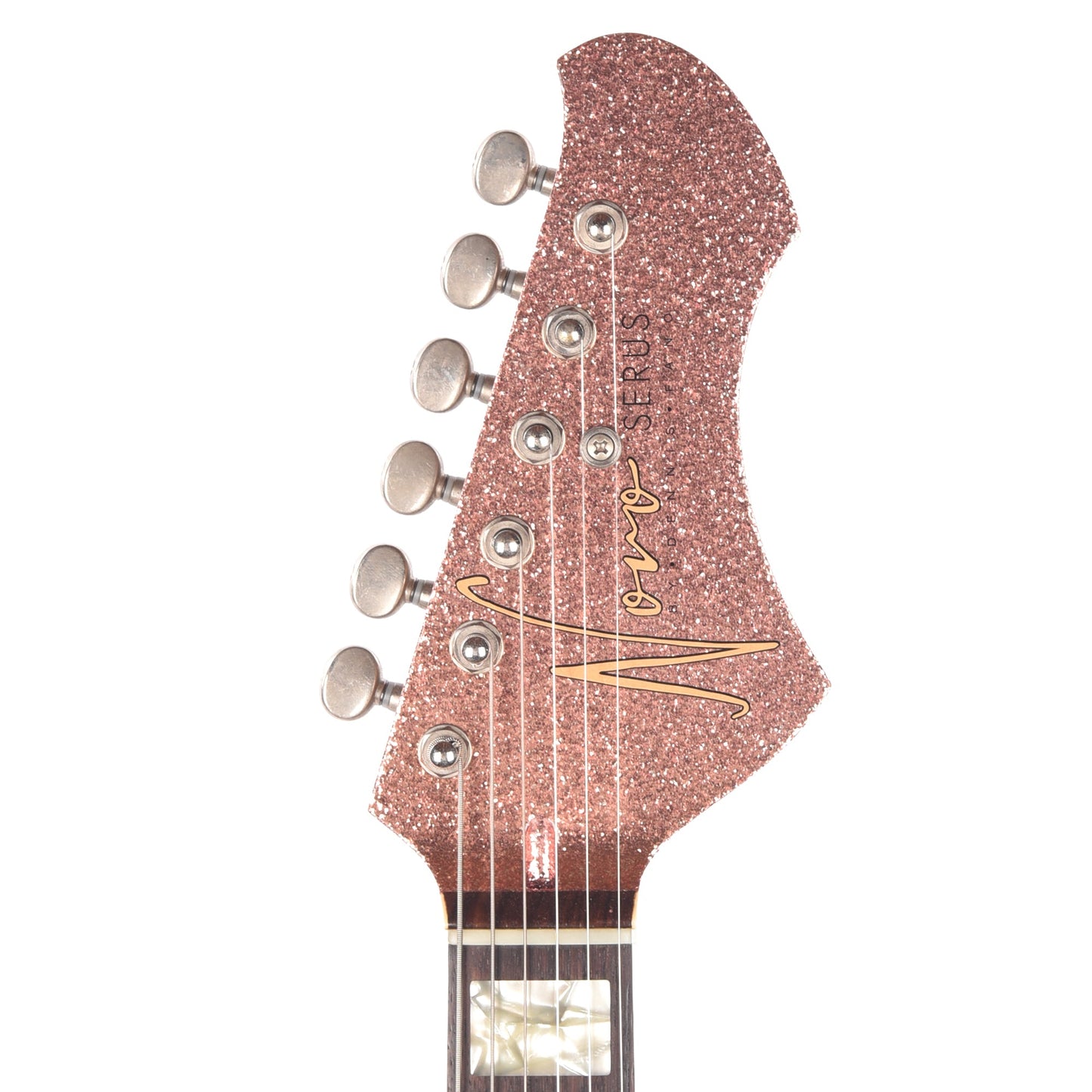 Novo Serus J Burgundy Sparkle Extra Light Distress w/Lollar Firebird Pickups (Displayed at NAMM 2026, Signed by Dennis Fano)