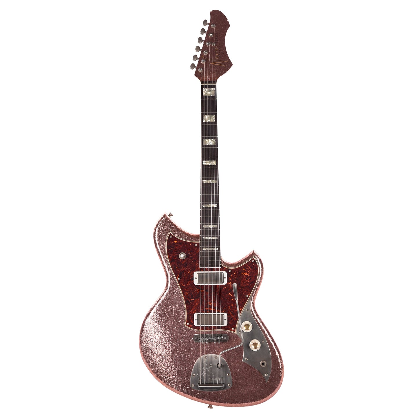 Novo Serus J Burgundy Sparkle Extra Light Distress w/Lollar Firebird Pickups (Displayed at NAMM 2026, Signed by Dennis Fano)