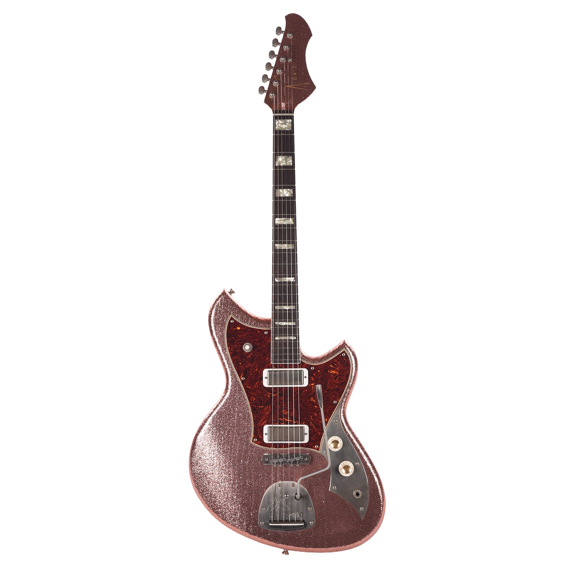 Novo Serus J Burgundy Sparkle Extra Light Distress w/Lollar Firebird Pickups (Displayed at NAMM 2026, Signed by Dennis Fano)