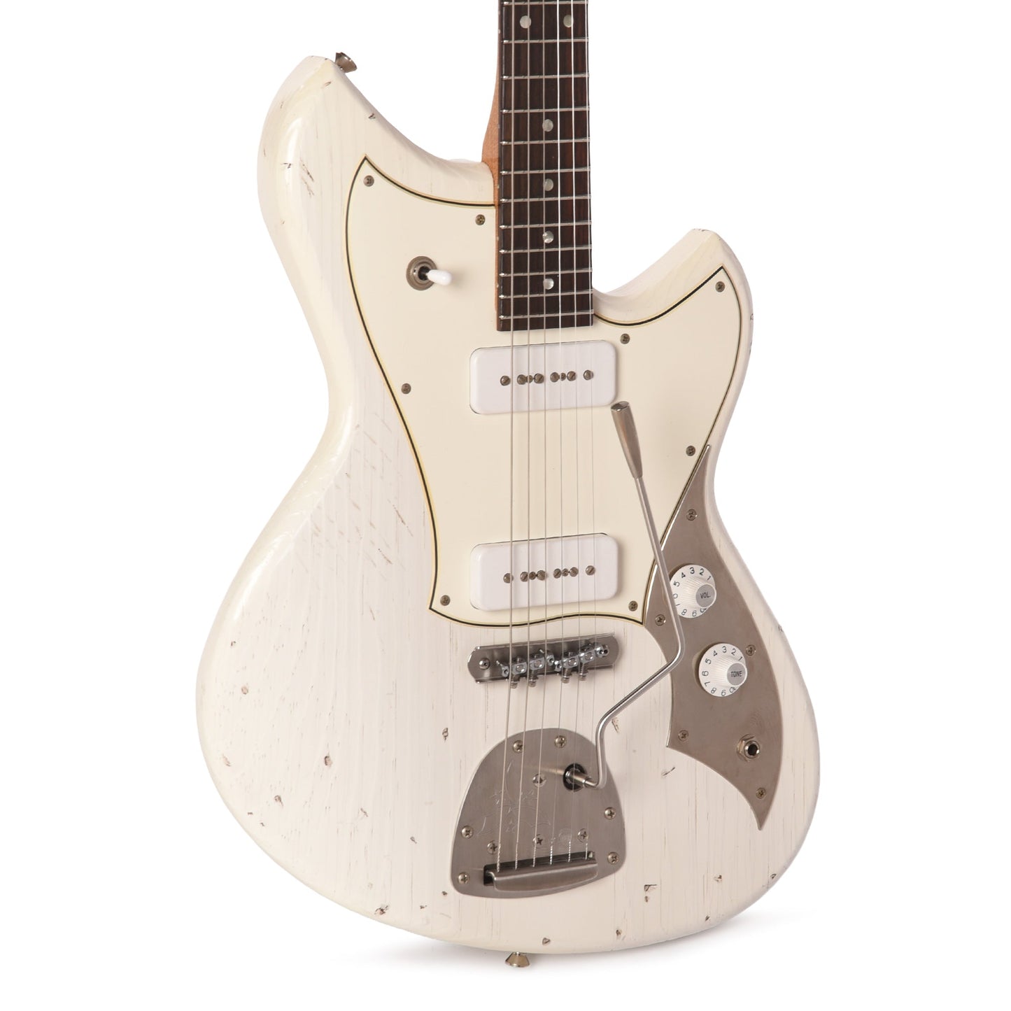 Novo Serus J Light Distress Olympic White w/Fralin P90s