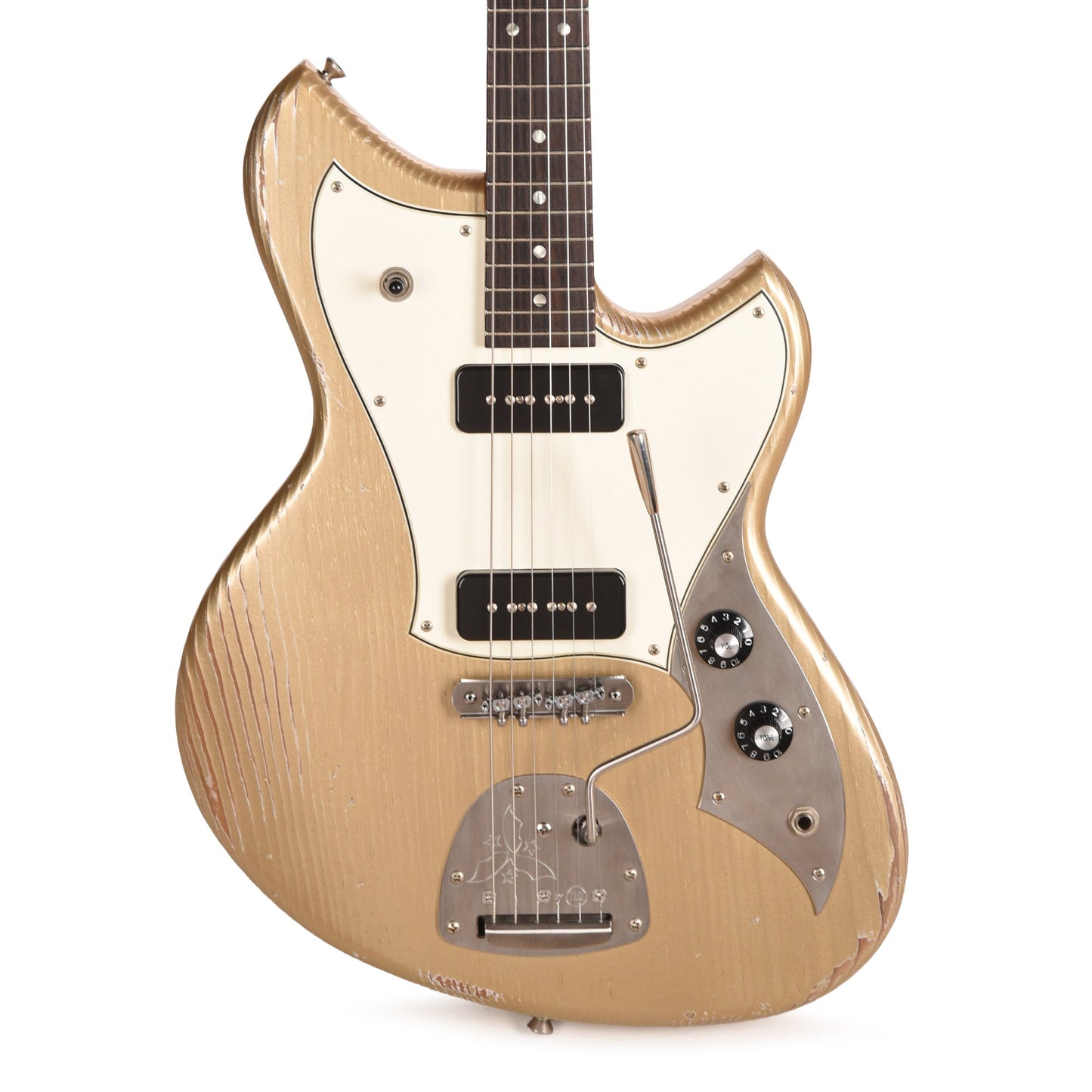 Novo Serus J Medium Distress Shoreline Gold w/Fralin P-90s