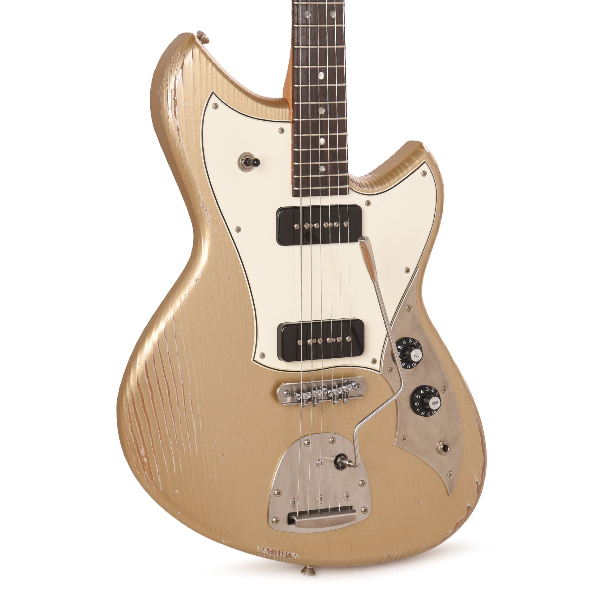 Novo Serus J Medium Distress Shoreline Gold w/Fralin P-90s