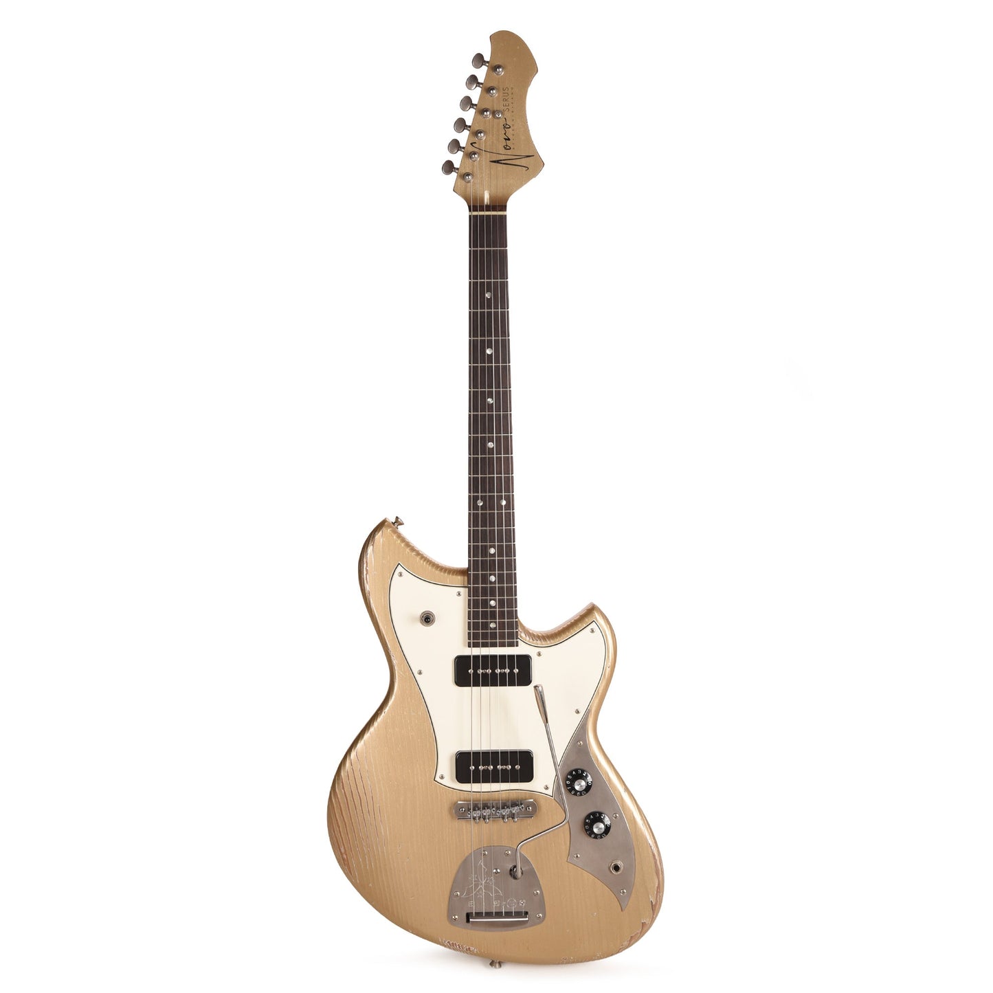 Novo Serus J Medium Distress Shoreline Gold w/Fralin P-90s