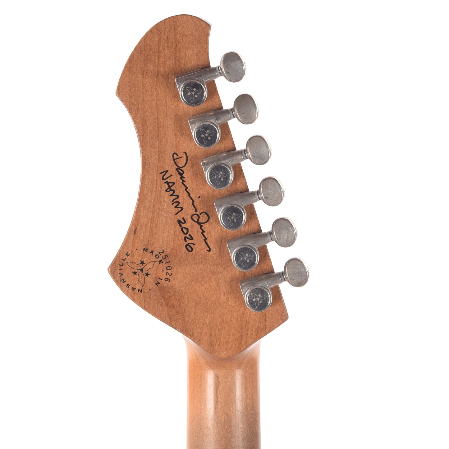 Novo Serus JHH Toasted Marshmallow Light Distress w/Lollartron Pickups (Displayed at NAMM 2026, Signed by Dennis Fano)