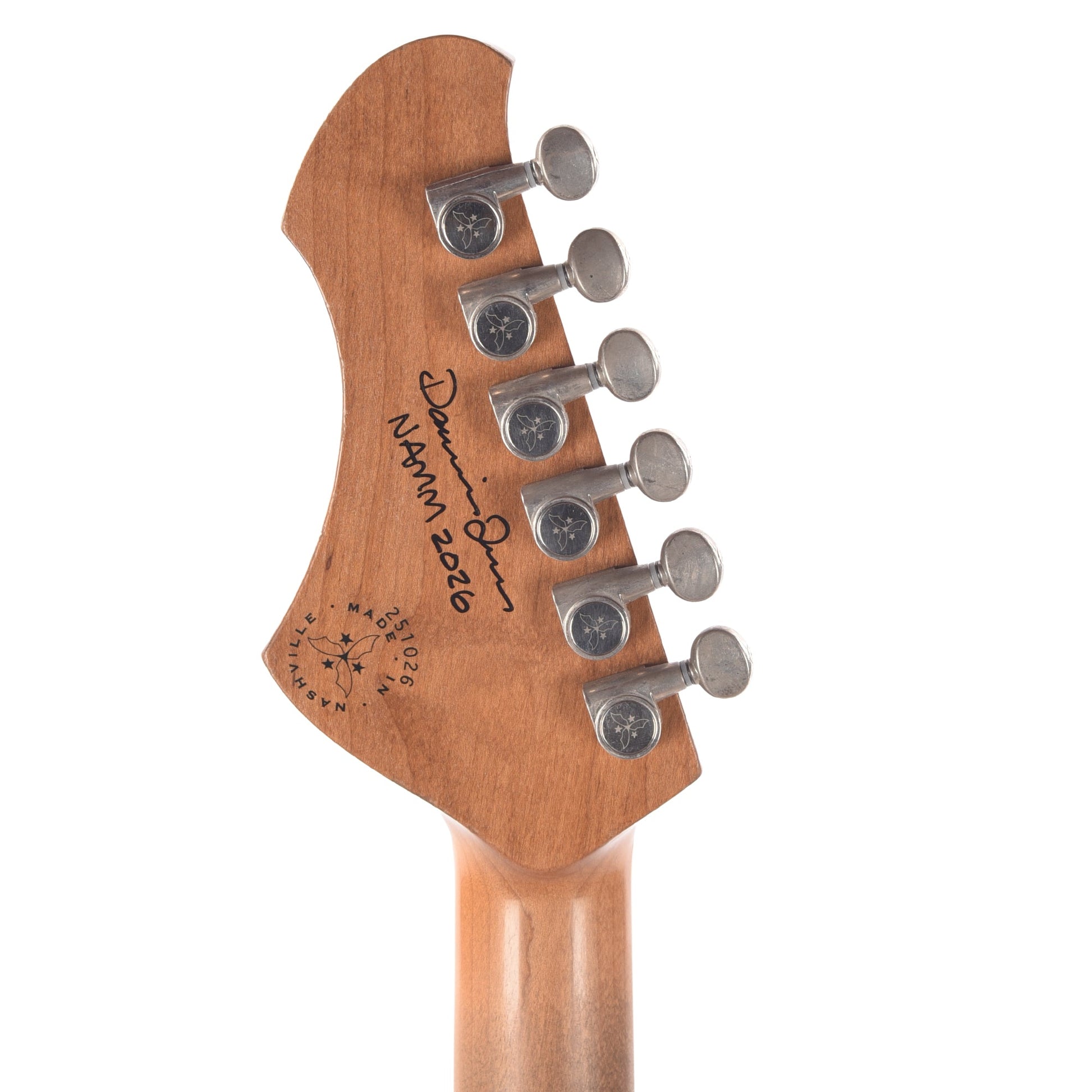 Novo Serus JHH Toasted Marshmallow Light Distress w/Lollartron Pickups (Displayed at NAMM 2026, Signed by Dennis Fano)
